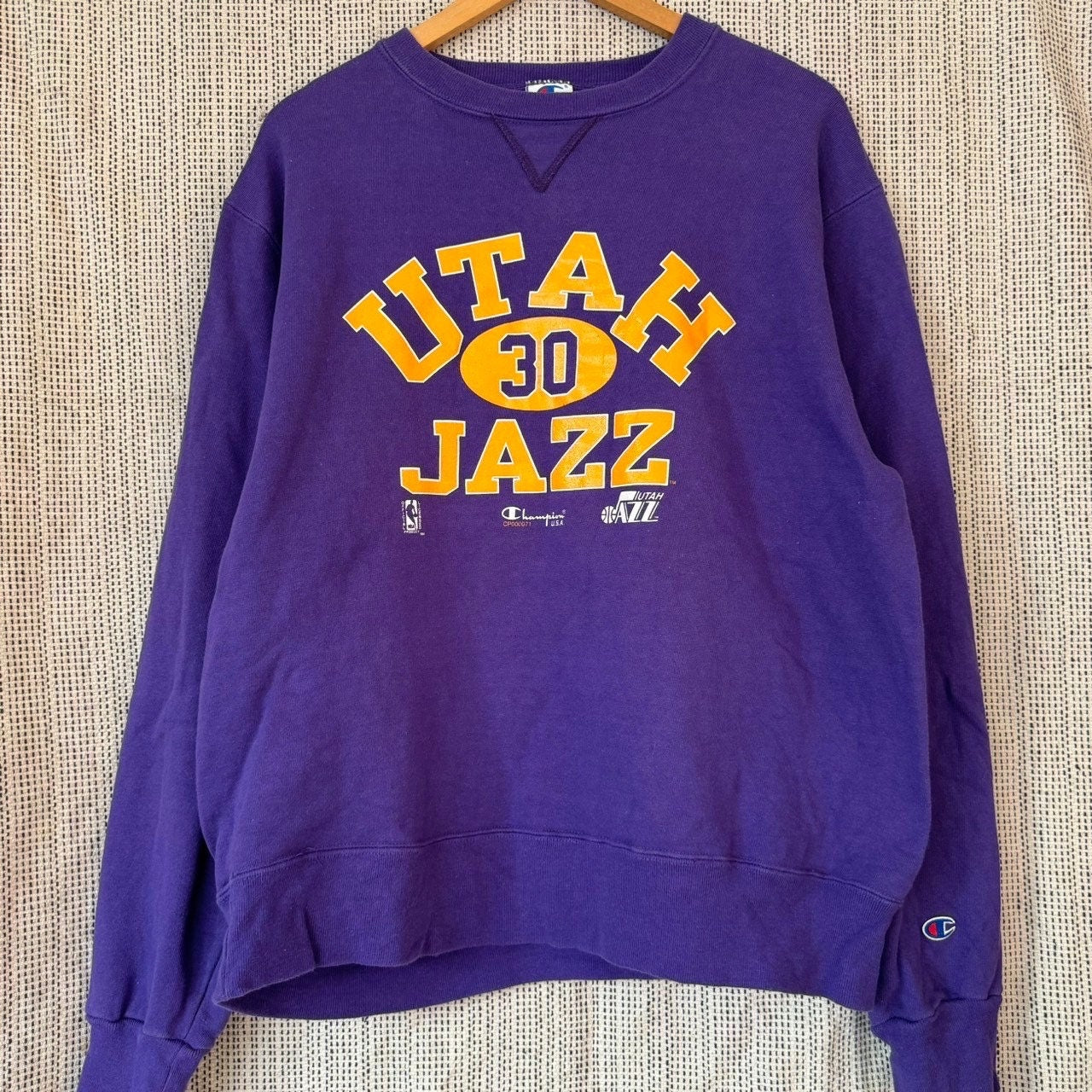 Vintage 90s NBA Champion Utah Jazz Sweater Graphic Tee – Cozy Vibes · Great Gift For Fans