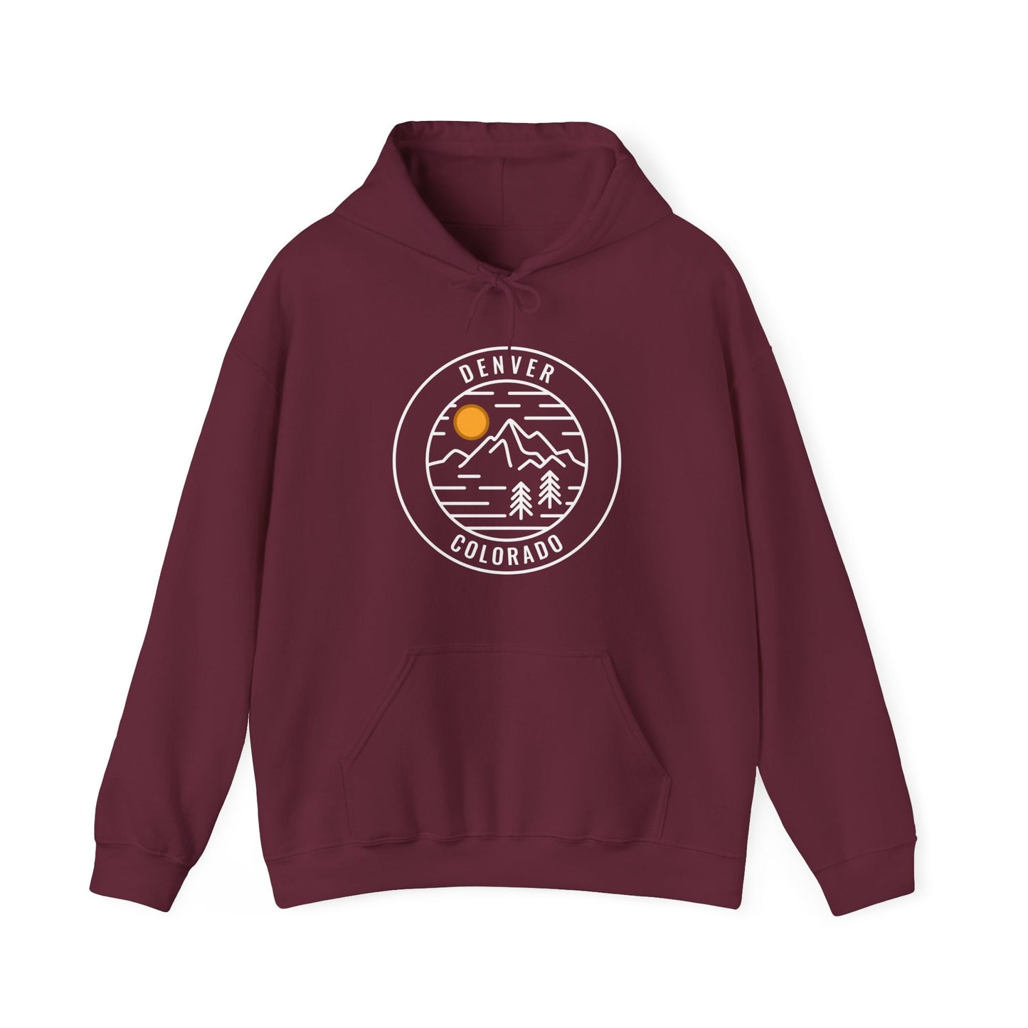 Denver Colorado Hoodie Retro Unisex Denver Hoodie Sweatshirt Personalization Available Hoodie – Cozy Vibes · Perfect For Daily Wear