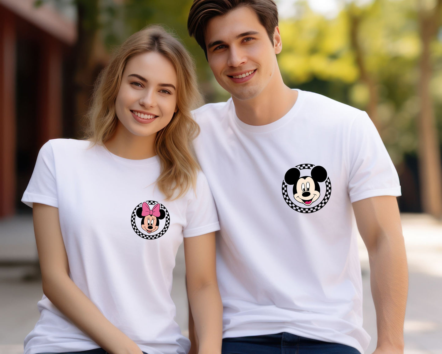 Retro Disney Pocket Size Print Shirts Mickey Checkered Shirt Retro Disney Shirts Disney Shirts Women Disney Family Shirts Minnie Mouse Graphic Tee – Aesthetic Look · Great Gift For Fans