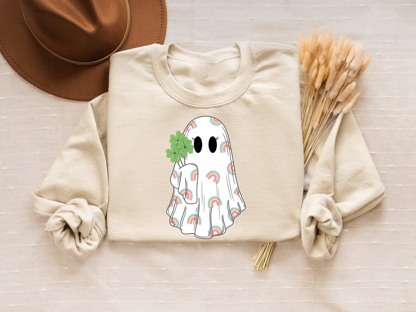 St Patricks Day Ghost Sweatshirt St Patrick39s Day ShirtGhost ShirtGhost T ShirtSt Patricks Day CrewneckSt Patricks Day Shirts for Women Sweatshirt – Fan Favorite · Perfect For Daily Wear