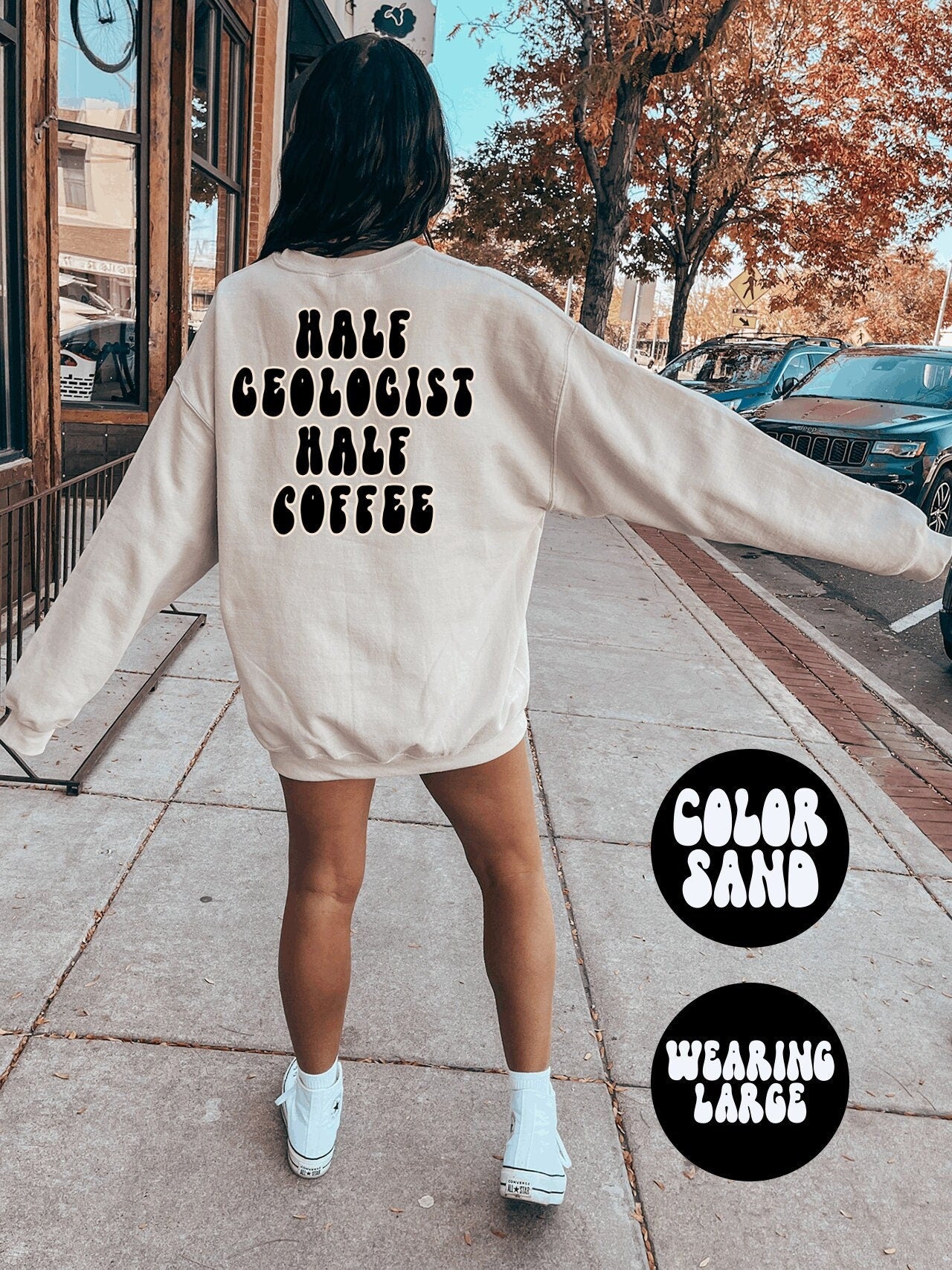 Geologist Geology BACK PRINT Sweatshirt Gifts Crewneck Funny Sweater Shirt Jumper Men Women Him Her Sweatshirt – Feel-Good Design · High-Quality Print