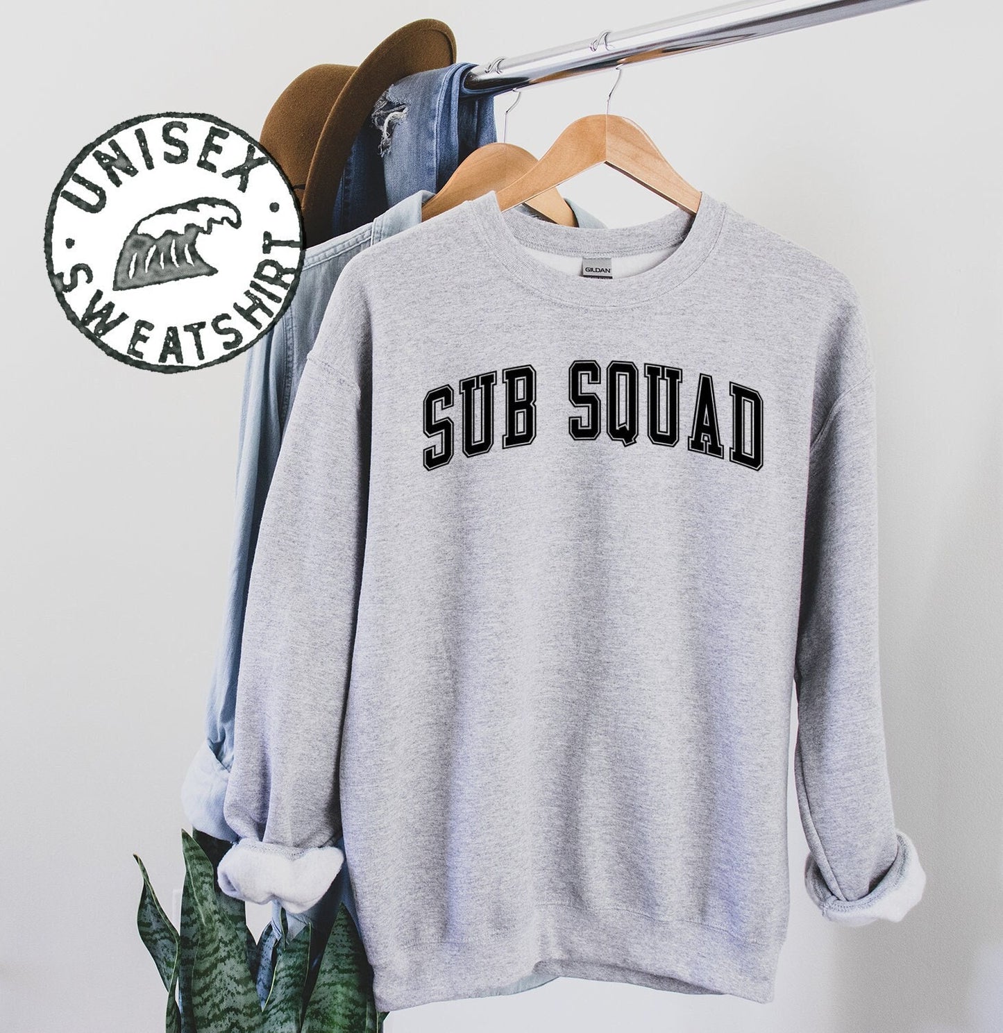 Sub Squad Substitute Teacher Sweatshirt Gifts Crewneck Funny Sweater Shirt Jumper Men Women Sweatshirt – Bold Style · Great Gift For Fans
