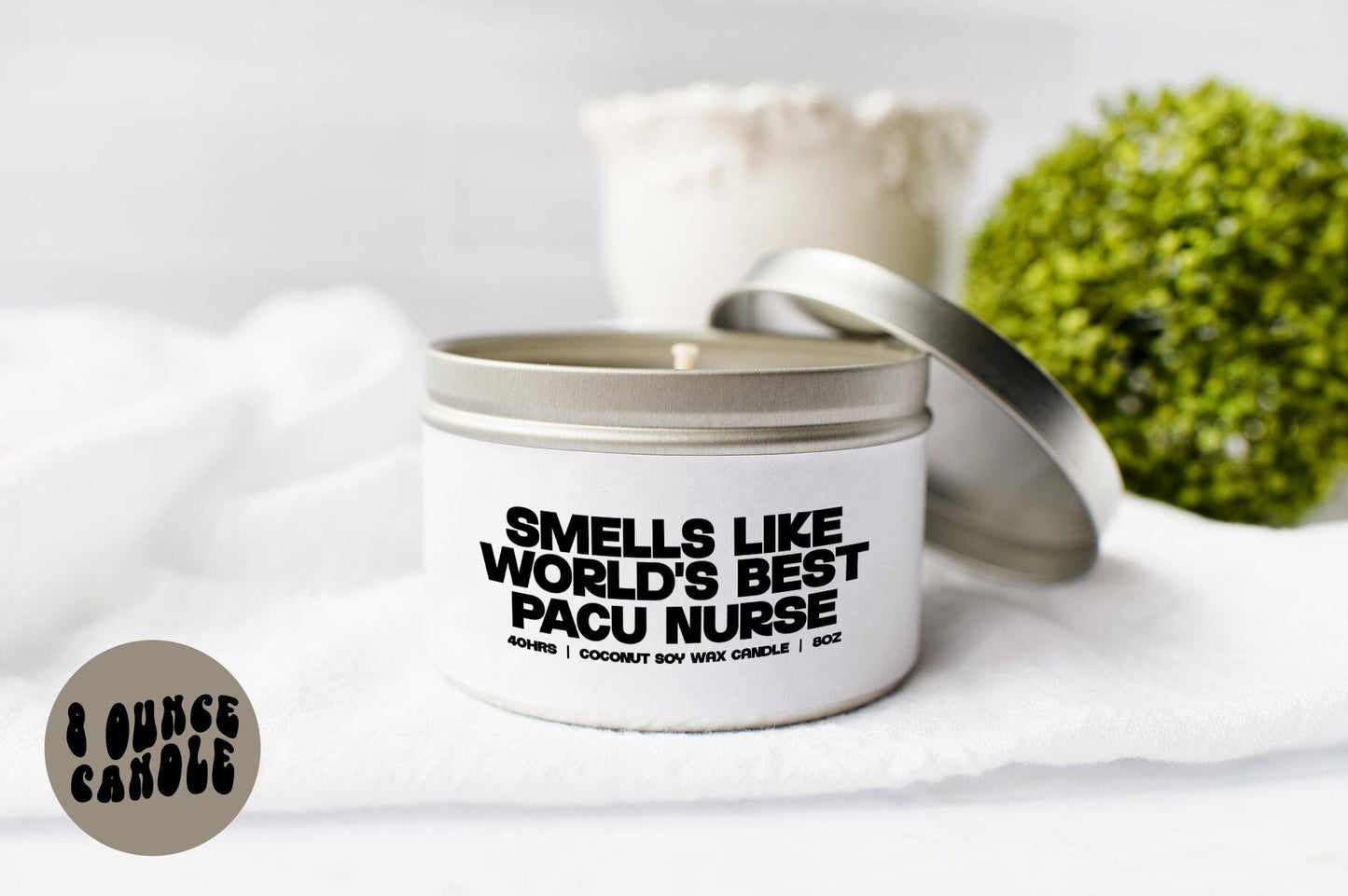 PACU Nurse Candle Gifts Tin Coconut Soy Wax Scented Aromatherapy Vanilla Coffee Home Office Decor Graphic Tee – Everyday Comfort · Great Gift For Fans