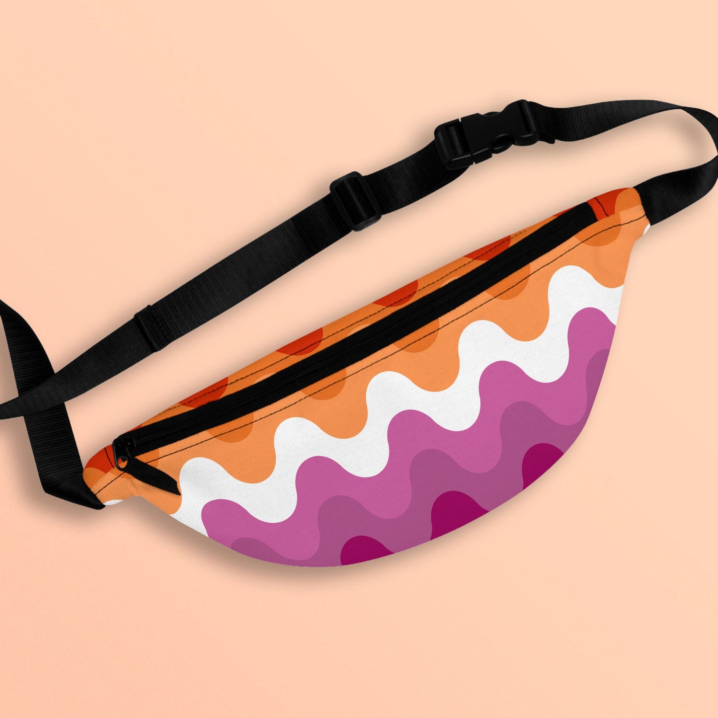 Subtle Lesbian Pride Waves Fanny Pack LGBTQ Lesbian Pride Flag Belt Bag All Over Print Waist Bag Bum Bag Hip Bag Crossbody Bag Tote Bag – Aesthetic Look · Trending Graphic Apparel