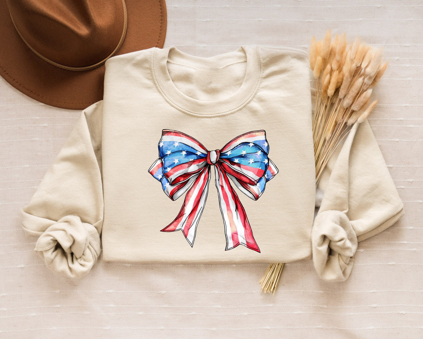 Coquette American Flag Sweatshirt Coquette Bow 4th of July Shirt America Shirt Freedom American Flag Shirt American Girl 4th of July Sweatshirt – Warm & Stylish · Perfect For Daily Wear