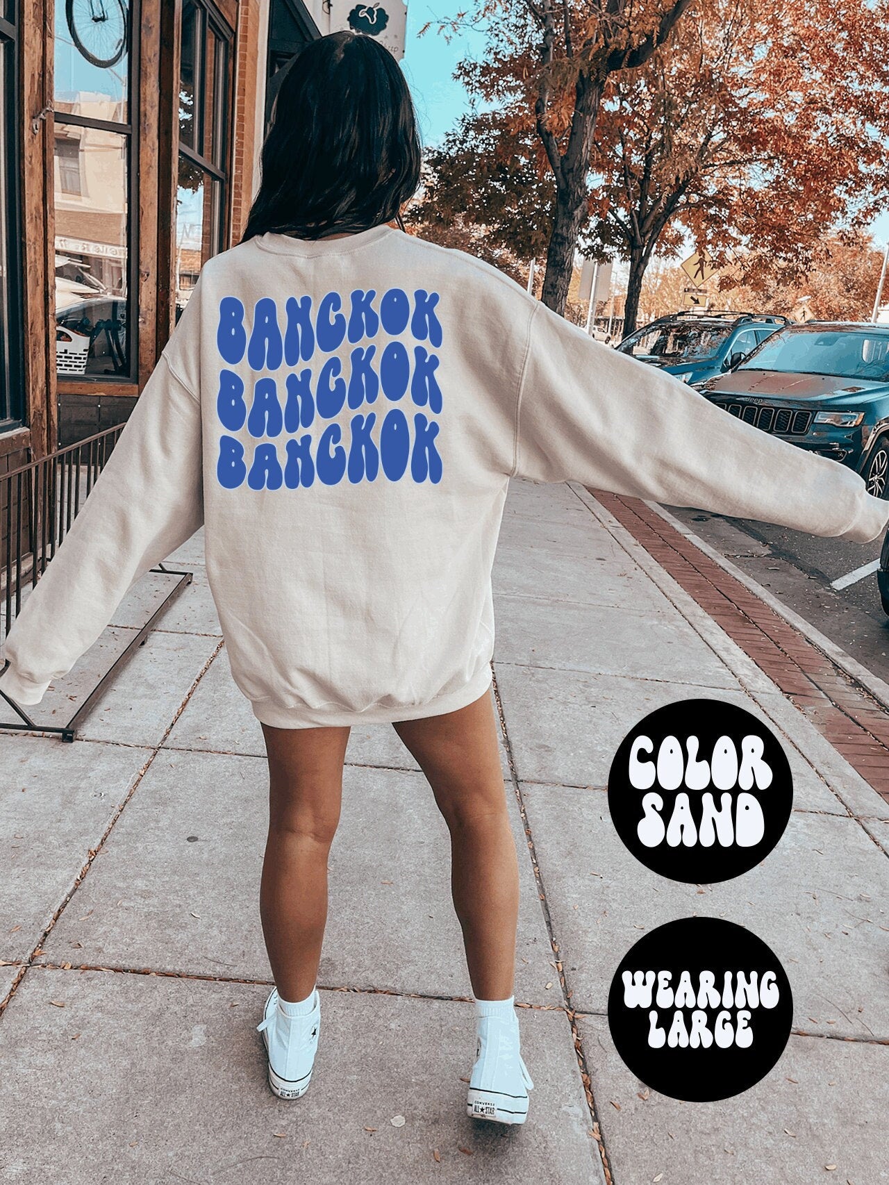 Bangkok Trip Vacation Moving Away BACK PRINT Sweatshirt Gifts Crewneck Funny Sweater Shirt Jumper Men Women Him Her Sweatshirt – Everyday Comfort · Trending Graphic Apparel