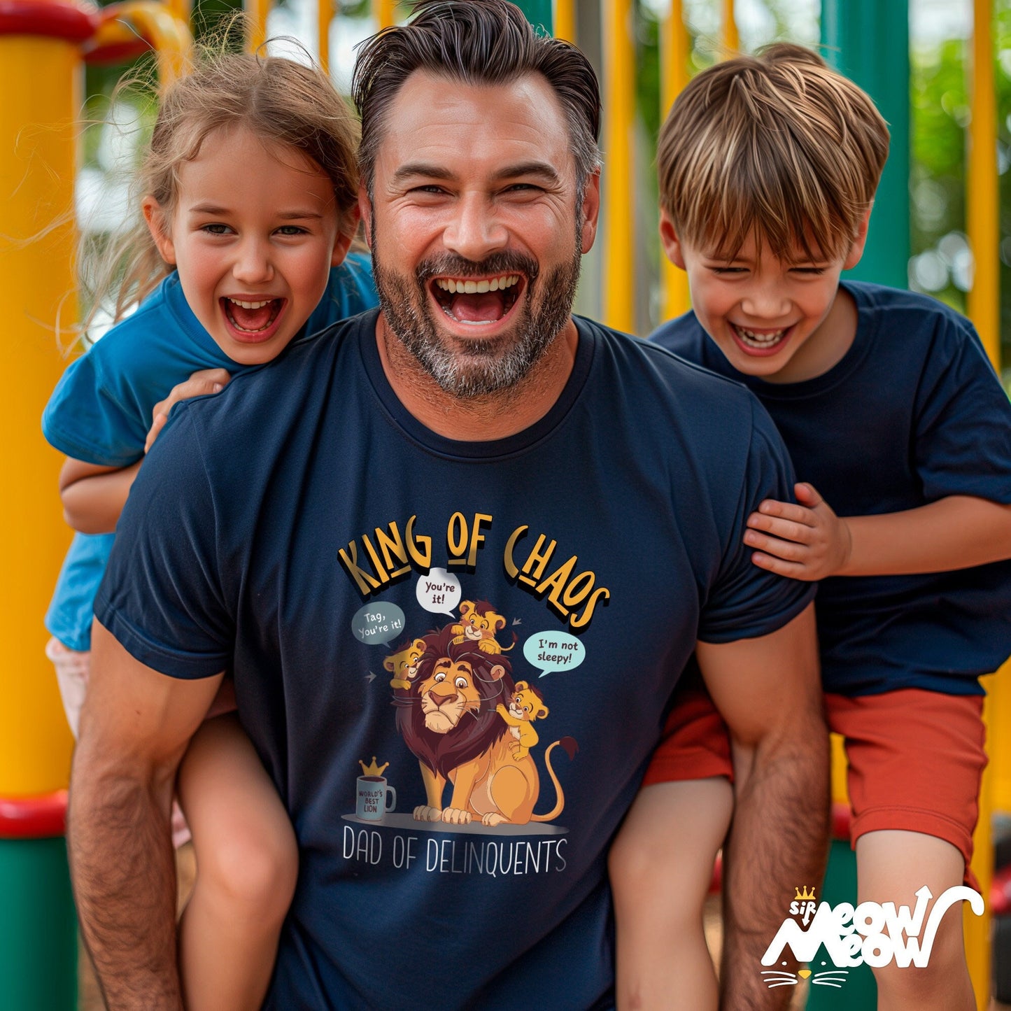 King of Chaos Tee Dad of Delinquents Fun Parenting Themed T Shirt Father39s Day Gift Graphic Tee – Warm & Stylish · Top Pick For Any Outfit