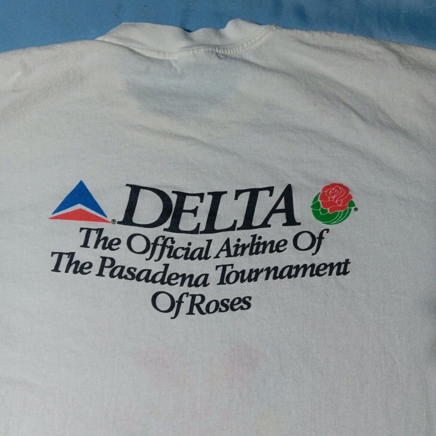 Vintage 1990s 1991 Rose Bowl Games Tournament of Roses Delta Event T Shirt XL Graphic Tee – Aesthetic Look · Great Gift For Fans
