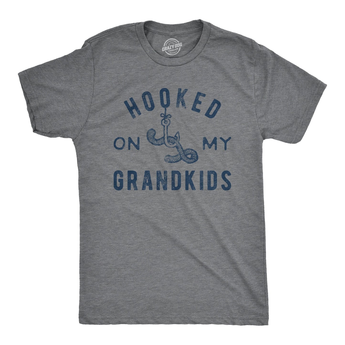 Fishing Tshirt Funny Fishing Shirt Grandpa Shirts Fisherman Gifts Present For fisherman Father39s Day Gifts Hooked On My Grandkids Graphic Tee – Premium Graphic · High-Quality Print
