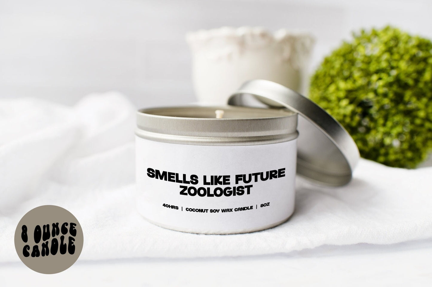 Zoologist Zoology Future Student Candle Gifts Tin Coconut Soy Wax Scented Aromatherapy Vanilla Coffee Home Office Decor Graphic Tee – Feel-Good Design · Great Gift For Fans