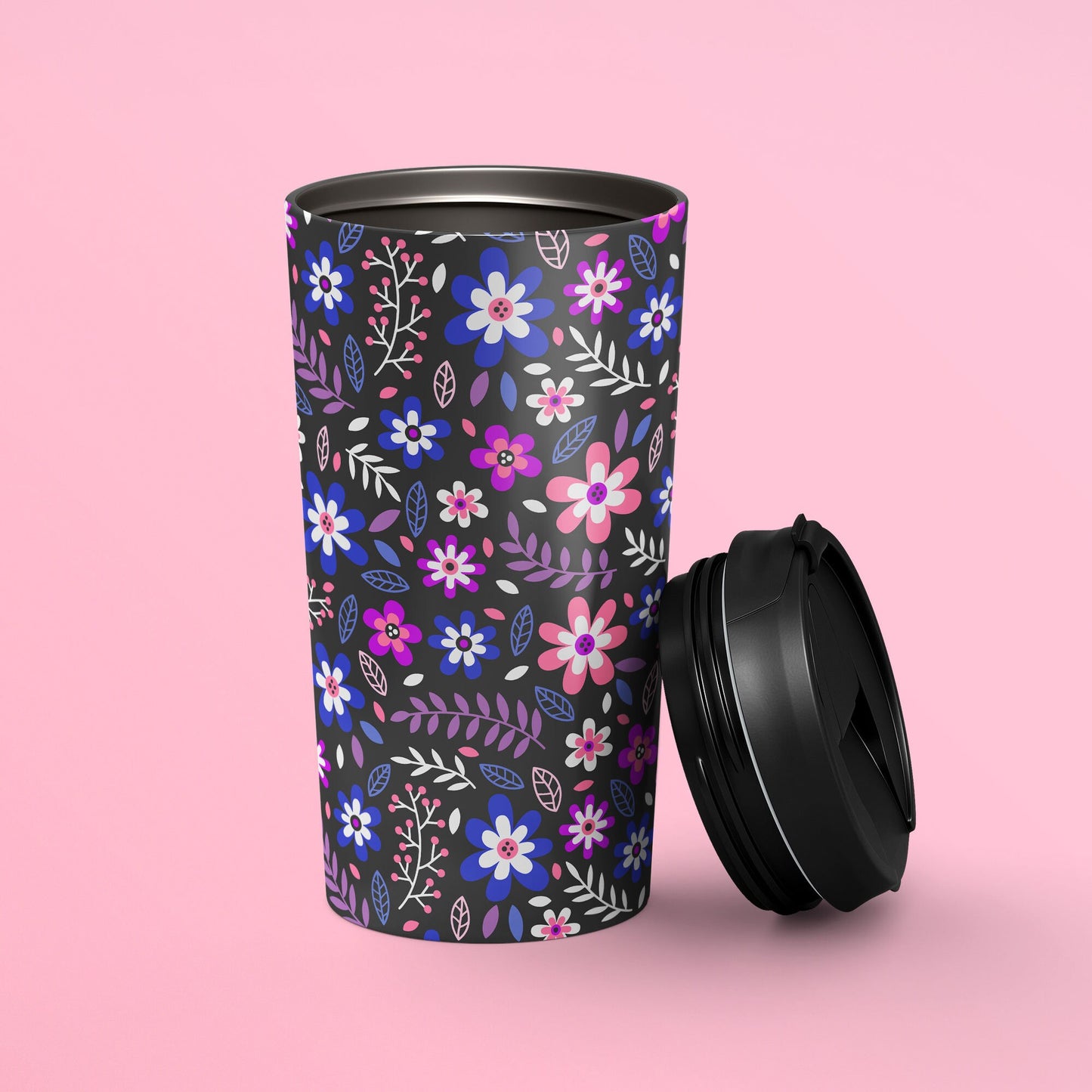 Subtle Genderfluid Pride Flowers Travel Mug Stainless Steel Genderfluid Tumbler Genderfluid Flag To Go Cup Insulated LGBTQ Thermos Graphic Tee – Easygoing Wear · Trending Graphic Apparel
