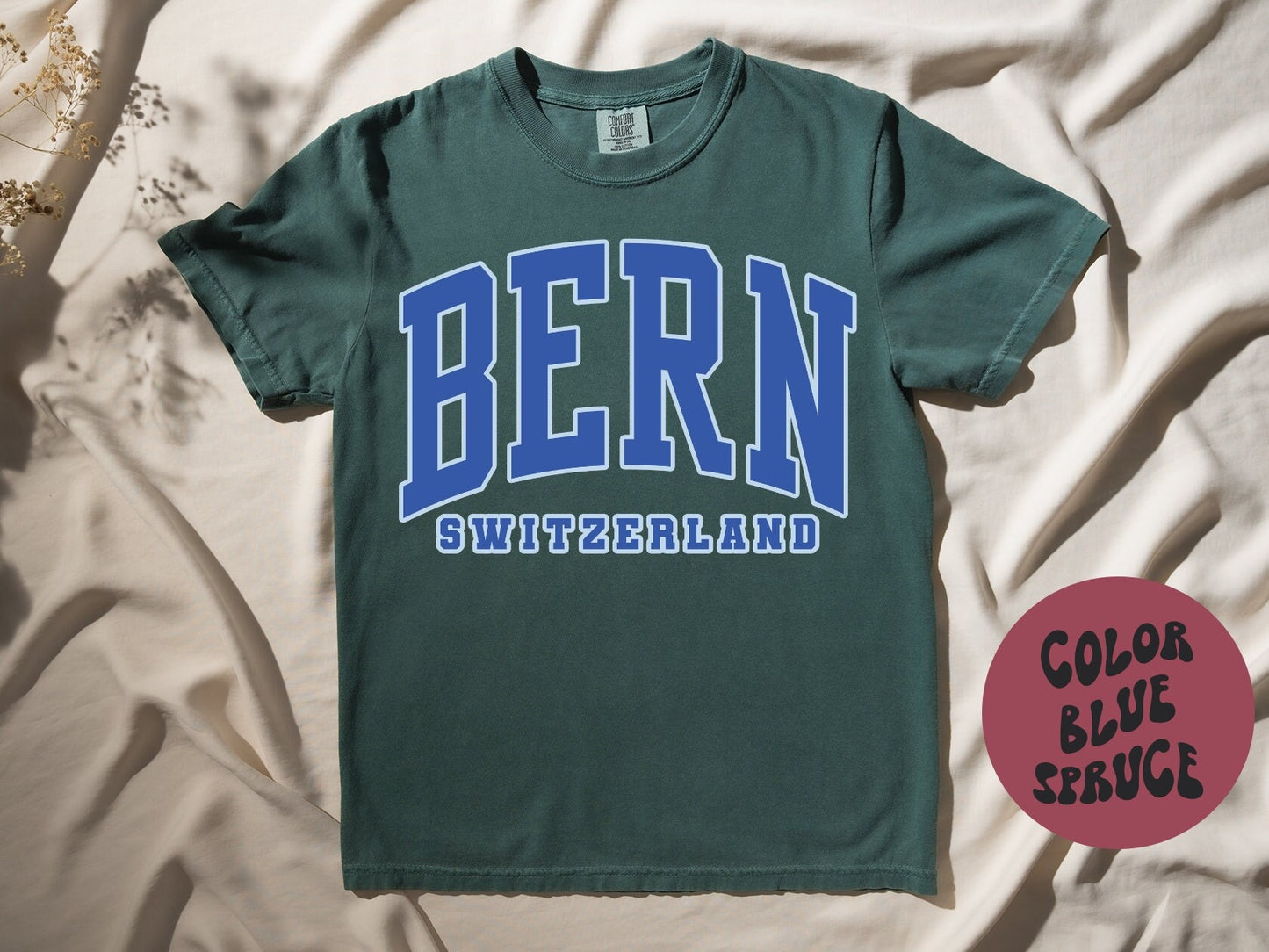 Bern Switzerland Shirt Gifts COMFORT COLORS Tshirt Crew Neck Tee Crewneck Short Sleeve Men Women Graphic Tee – Aesthetic Look · Top Pick For Any Outfit