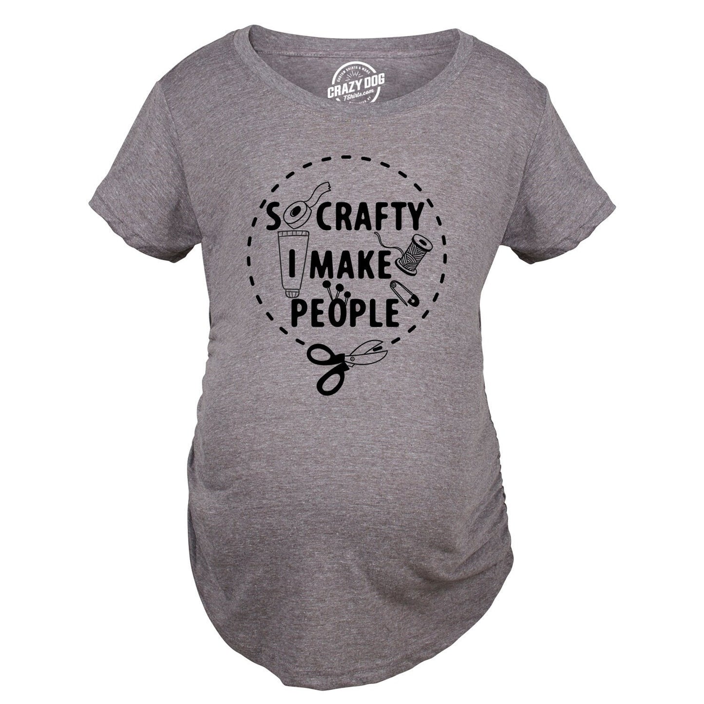 Cute Maternity Shirt So Crafty I Make People Kicking Pregnant Maternity Shirt Funny Pregnant Shirt Maternity Shirts Baby Shower Gift Graphic Tee – Easygoing Wear · High-Quality Print