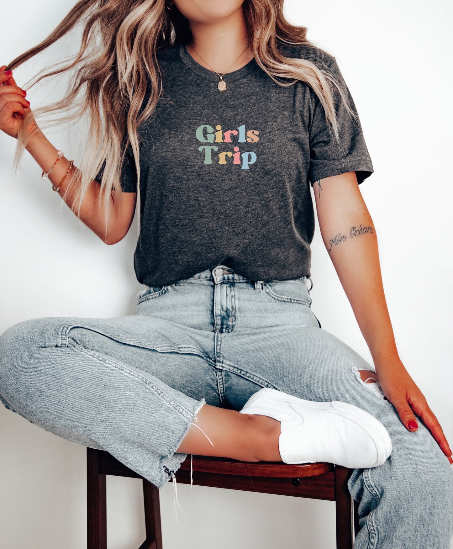 Girls Trip T Shirt Women39s Travel Shirt Adventure Ready Tee for Female Travelers Perfect Girls Journey Gift Idea Graphic Tee – Soft Feel · Must-Have Style