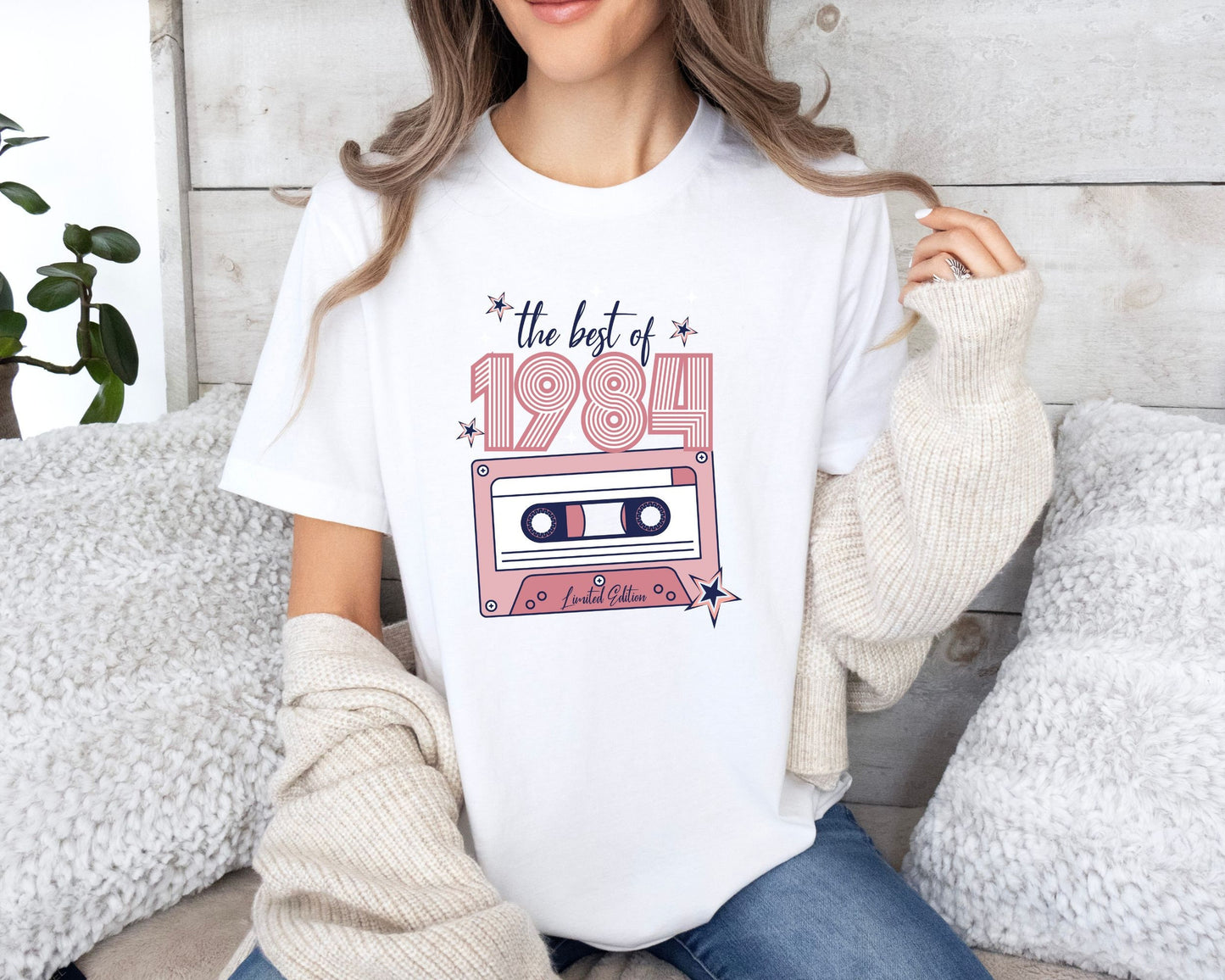 40th Birthday Shirt Retro 1984 Birthday Shirt 8039s Hits Women39s 40th Birthday Shirt 40th Birthday Gift for Her 40th Anniversary Shirt Graphic Tee – Aesthetic Look · Great Gift For Fans