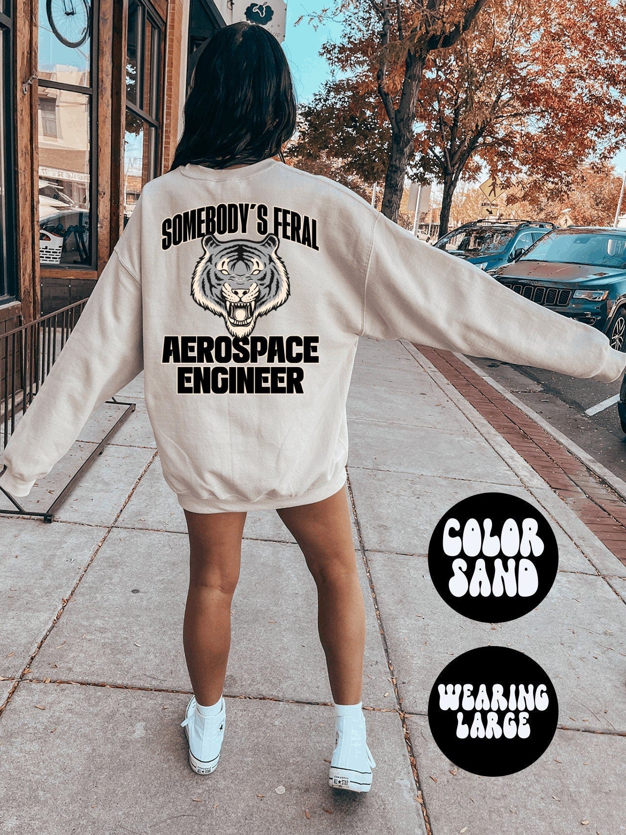 Aerospace Engineer BACK PRINT Sweatshirt Gifts Crewneck Funny Sweater Shirt Jumper Men Women Him Her Sweatshirt – Soft Feel · Perfect For Daily Wear