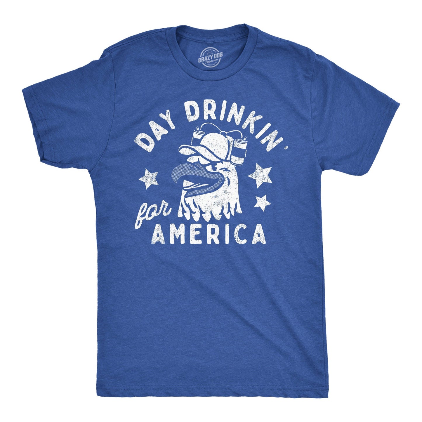 Independence Day Shirt 4th of July Shirt USA Shirt Patriotic Shirt America Shirt Beer Shirt Day Drinkin For America Eagle Shirts Graphic Tee – Soft Feel · Great Gift For Fans