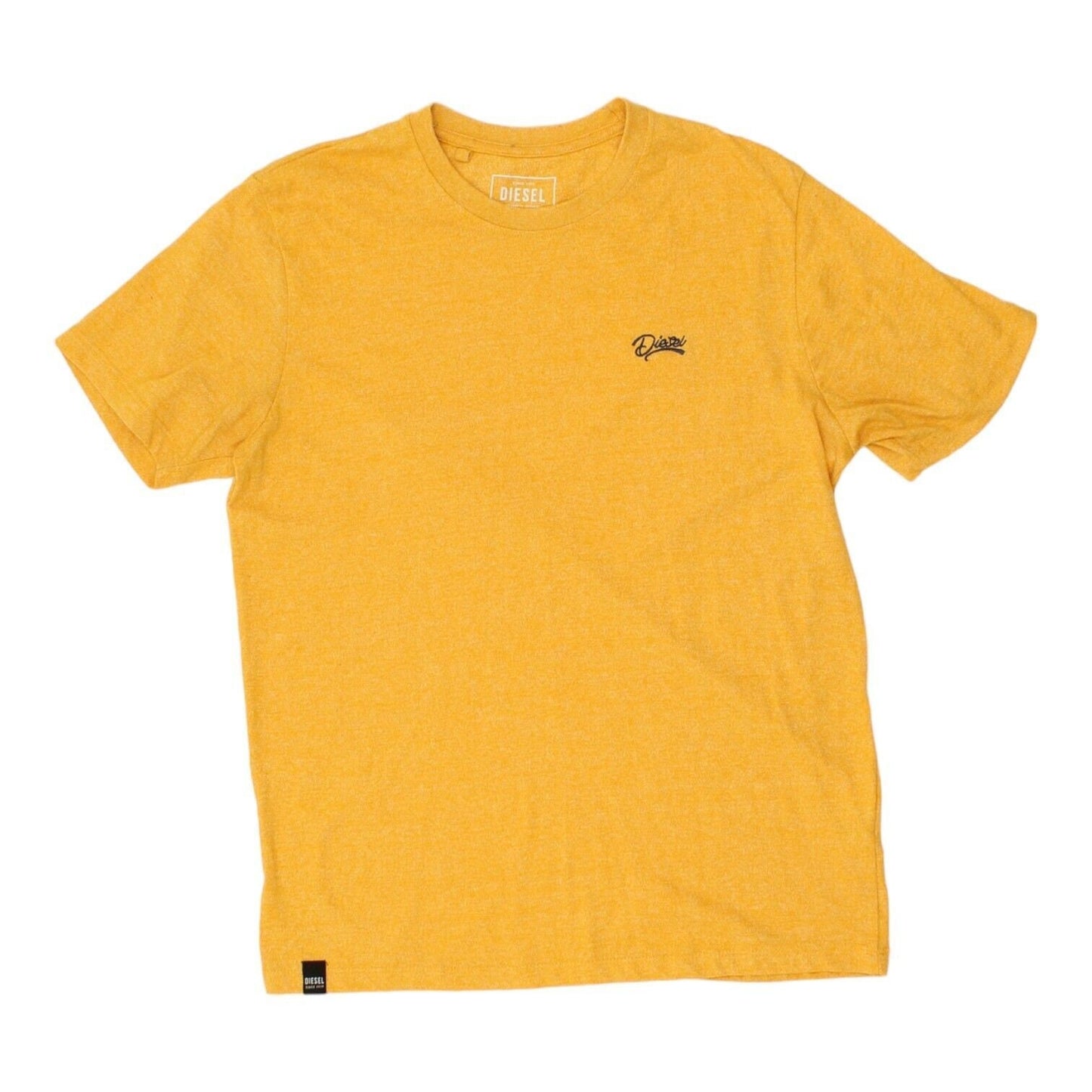 Diesel Mens Yellow Crew Neck Small Logo Tshirt Vintage High End Designer VTG Graphic Tee – Premium Graphic · Must-Have Style