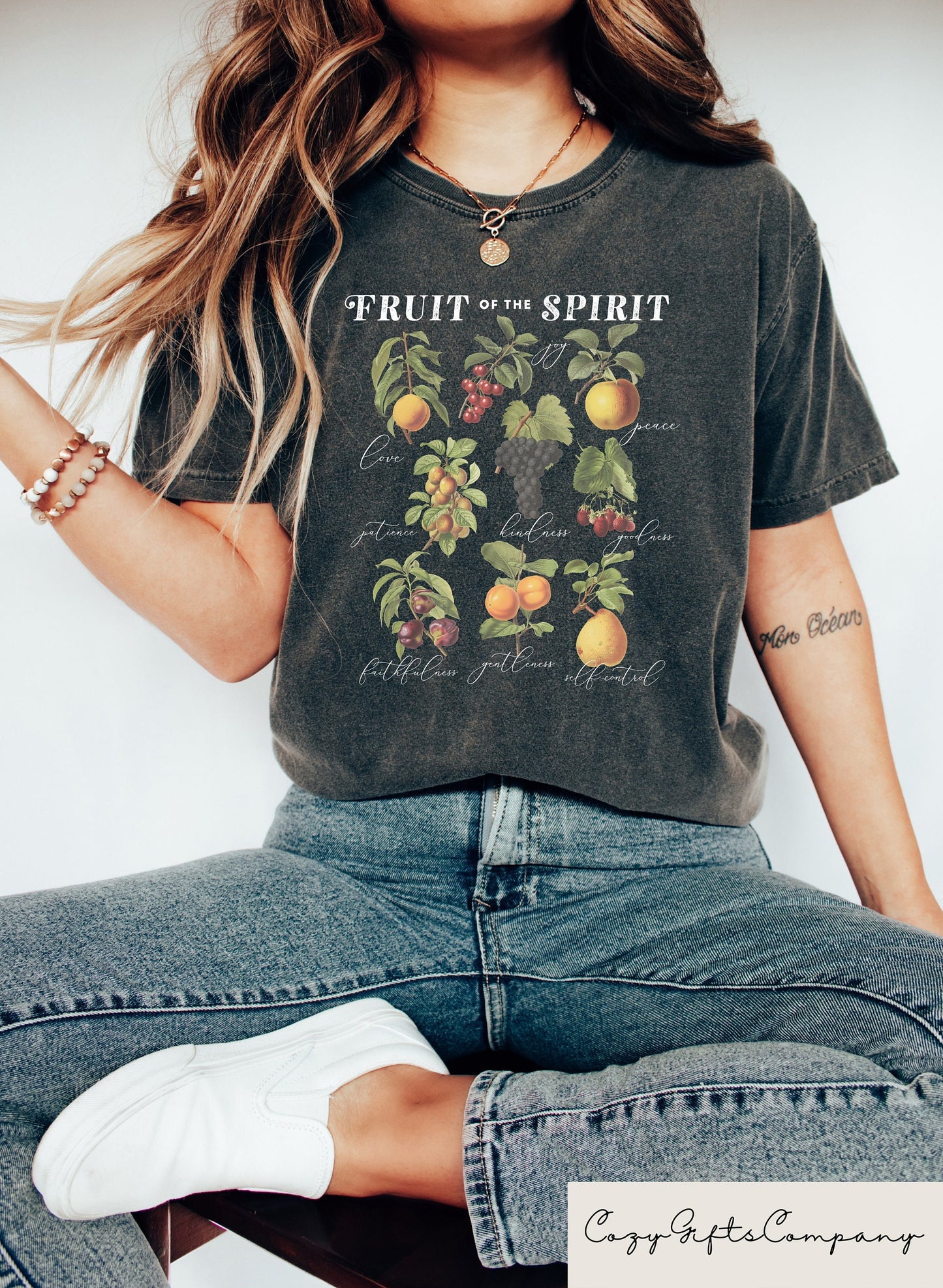 Retro Comfort Fruit Of The Spirit Shirt Christian Comfy Tshirt Gifts For Jesus Lover Bible Verse Shirt Christian Clothing Graphic Tee – Easygoing Wear · Trending Graphic Apparel