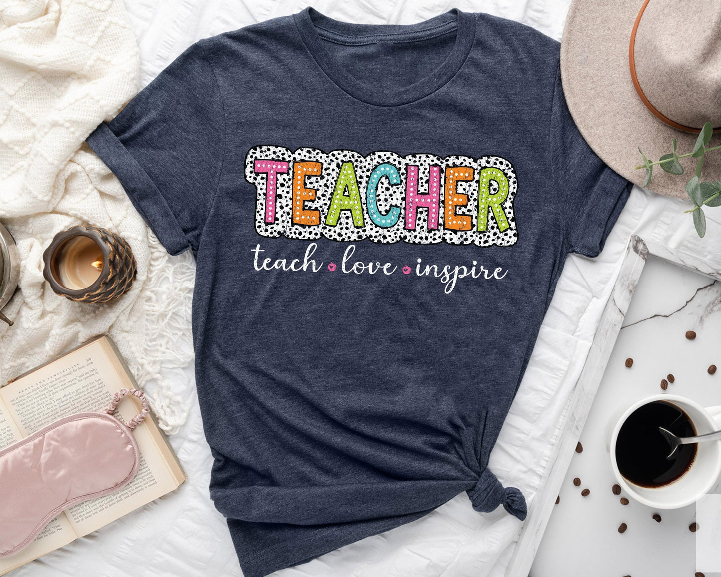 Teach Love Inspire Shirt Teach Love Shirt Teach Love Inspirational Teacher Shirt Graphic Tee – Everyday Comfort · Trending Graphic Apparel