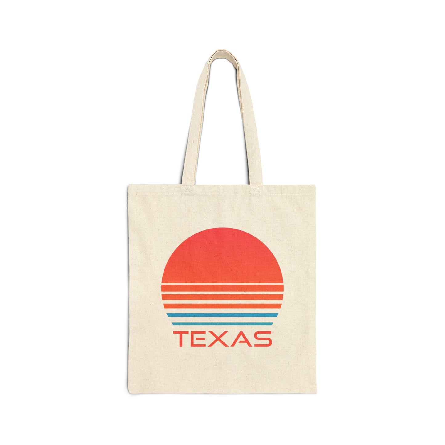Texas Cotton Canvas Texas Tote Bag Retro 80s Personalization Available Tote Bag – Warm & Stylish · High-Quality Print
