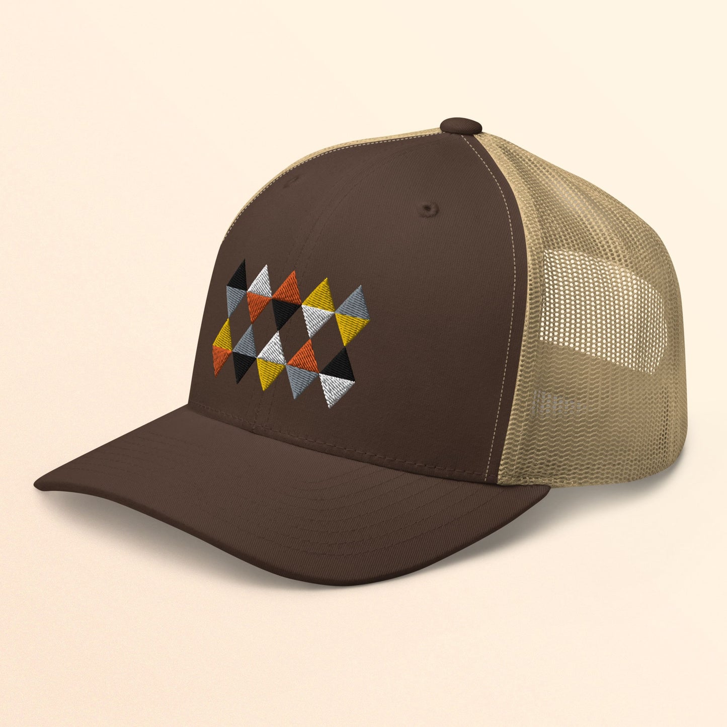Gay Bear Triangles Trucker Cap Subtle Bear Brotherhood Diamonds Hat Gay Bear Pride Flag Hat Bear Pride Outfit Gay Bear Gift Graphic Tee – Warm & Stylish · High-Quality Print