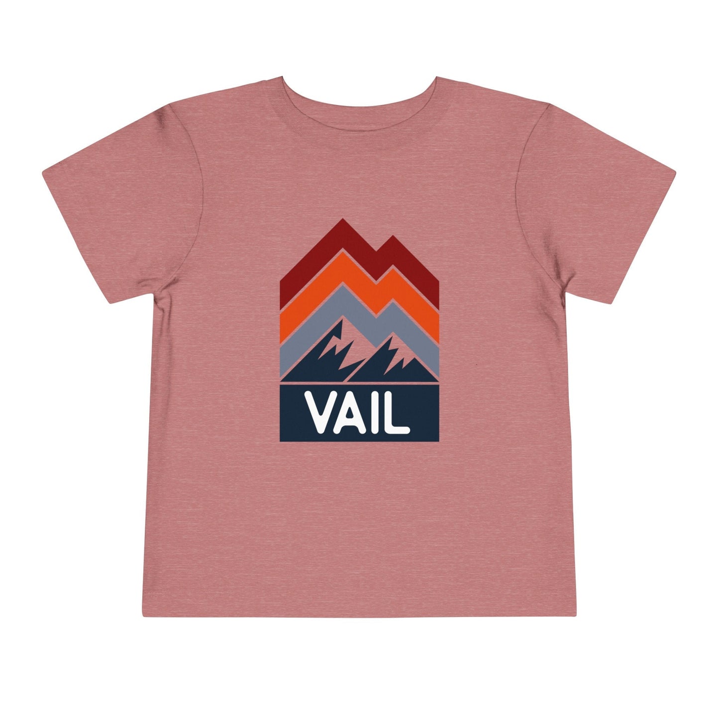 Vail Colorado Toddler TShirt Retro Palm Tree Toddler Vail Shirt Personalization Available Graphic Tee – Aesthetic Look · High-Quality Print