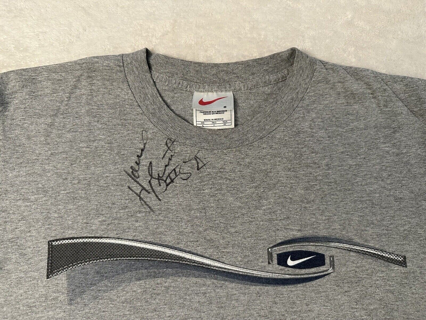 Vintage 1990s 90s Nike Air Swoosh Horace Grant Signature Autographed T Shirt S M Graphic Tee – Feel-Good Design · Great Gift For Fans