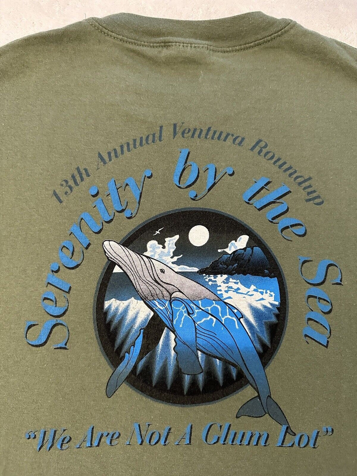 Vintage 1990s 90s Ventura California Roundup Serenity By Sea Whale T Shirt XL Graphic Tee – Bold Style · Perfect For Daily Wear