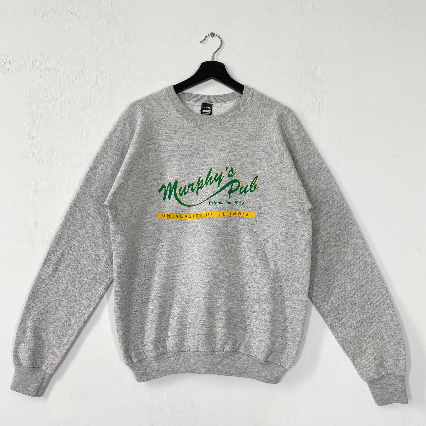 Vintage 90s University Illinois Sweatshirt Illinois Crewneck Illinois Sweater Pullover Illinois Springfield Prairie Stars Print Logo Large Sweatshirt – Bold Style · Perfect For Daily Wear