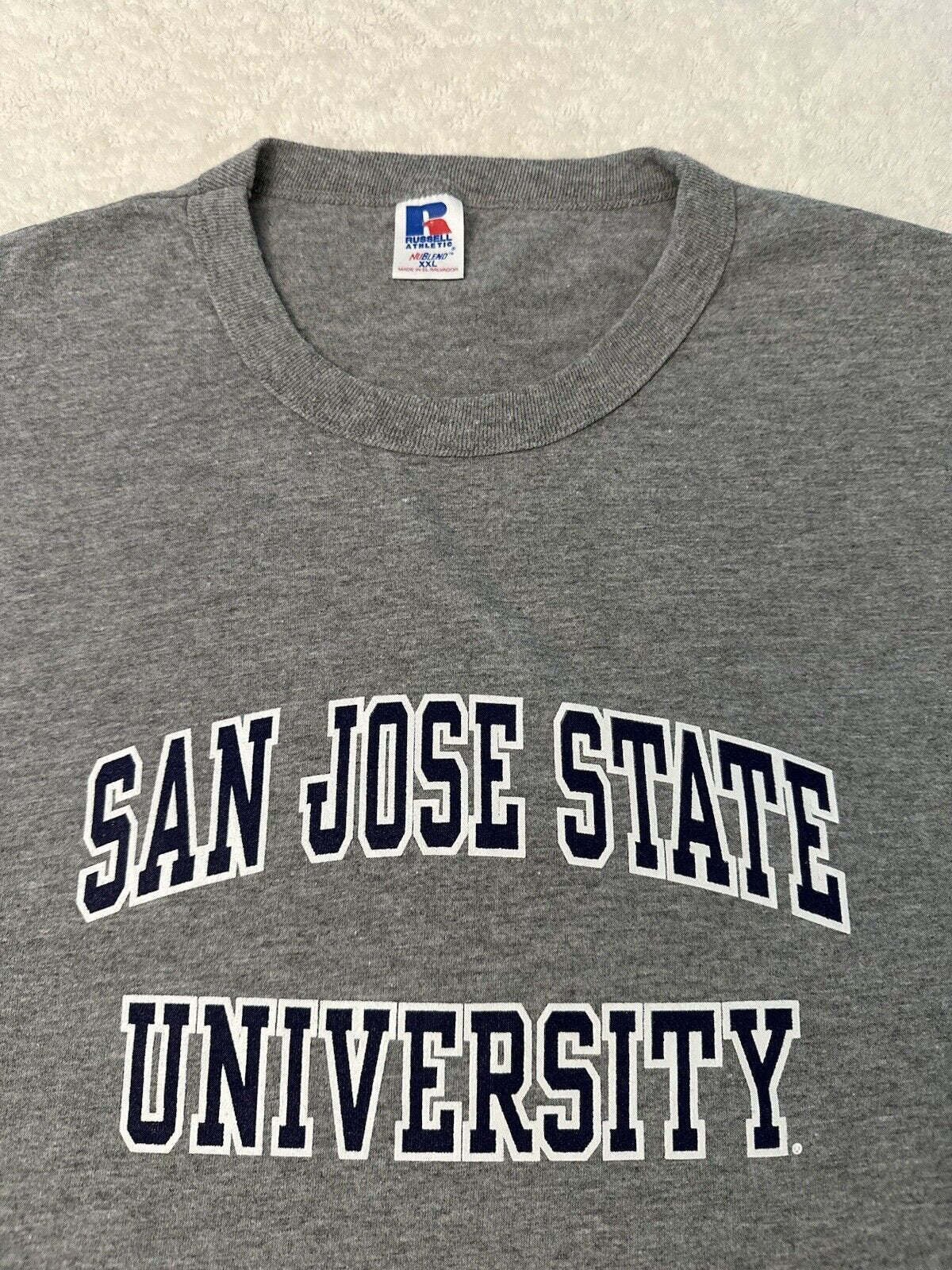 Vintage Y2K San Jose State University Russell Athletic T Shirt XXL Barely Worn Graphic Tee – Bold Style · Perfect For Daily Wear