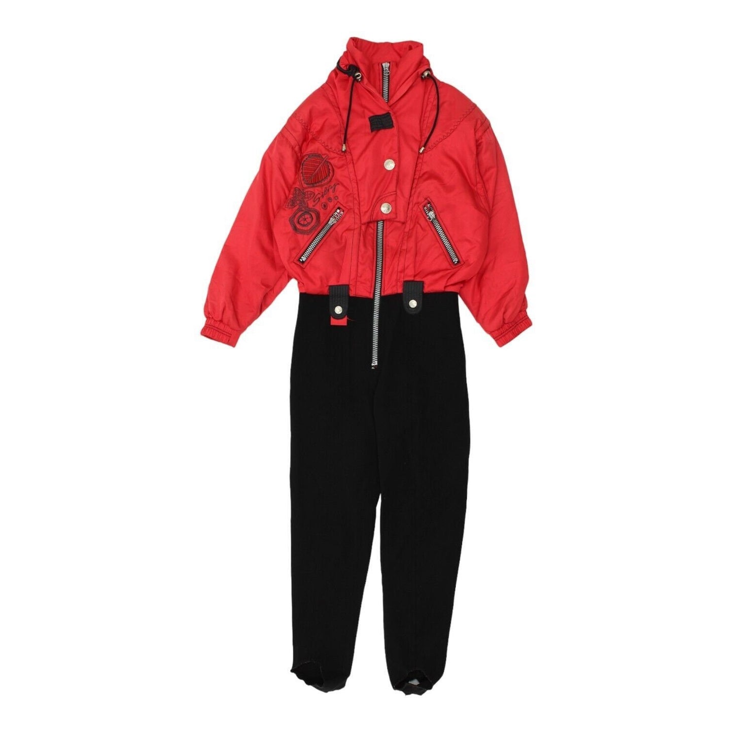 Silvy Womens Red Black Ski Suit Vintage Retro Winter Sportswear Snowsuit VTG Graphic Tee – Premium Graphic · Must-Have Style