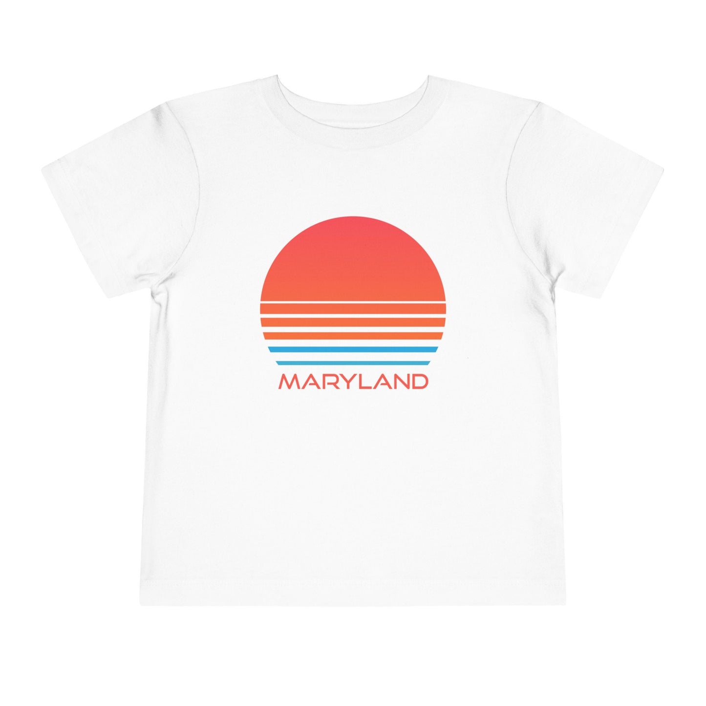 Maryland Toddler TShirt Retro 80s Unisex Toddler Maryland Shirt Personalization Available Graphic Tee – Everyday Comfort · High-Quality Print