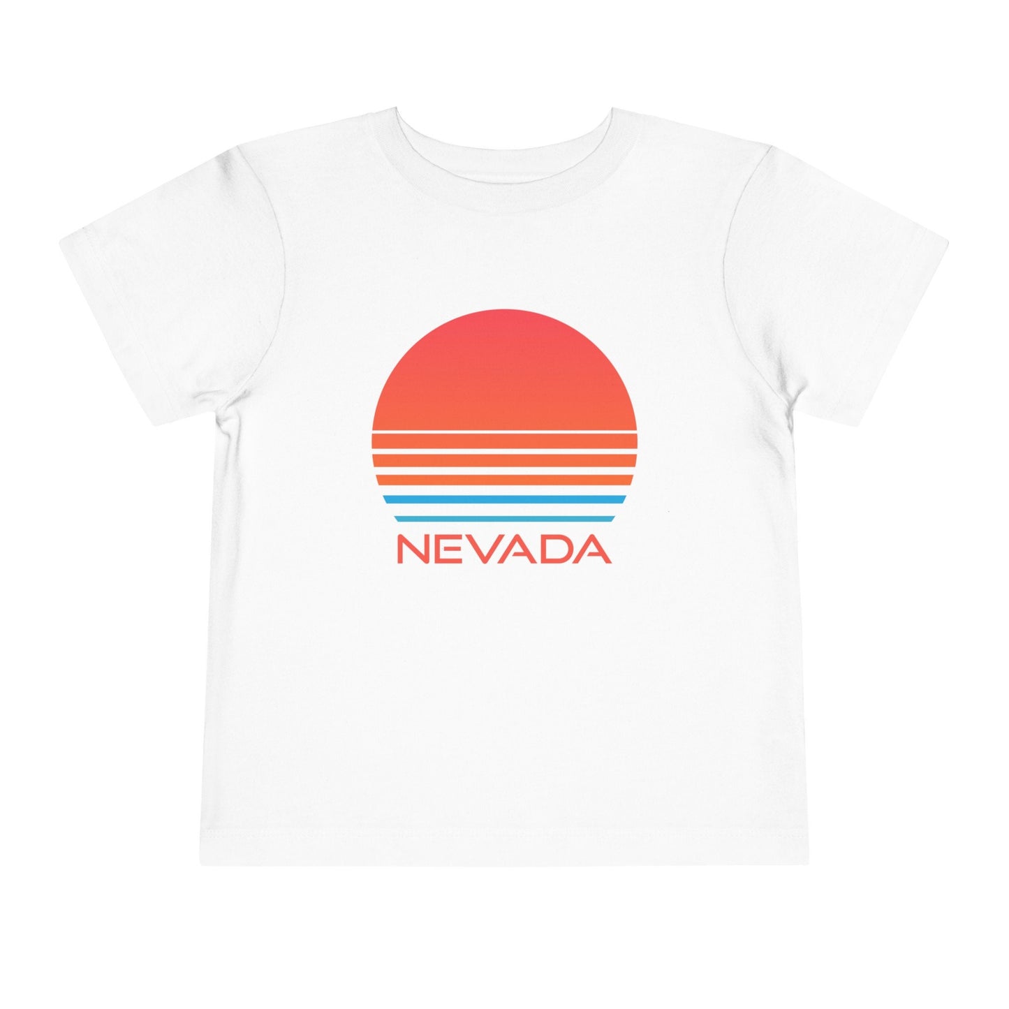 Nevada Toddler TShirt Retro 80s Unisex Toddler Nevada Shirt Personalization Available Graphic Tee – Aesthetic Look · Perfect For Daily Wear