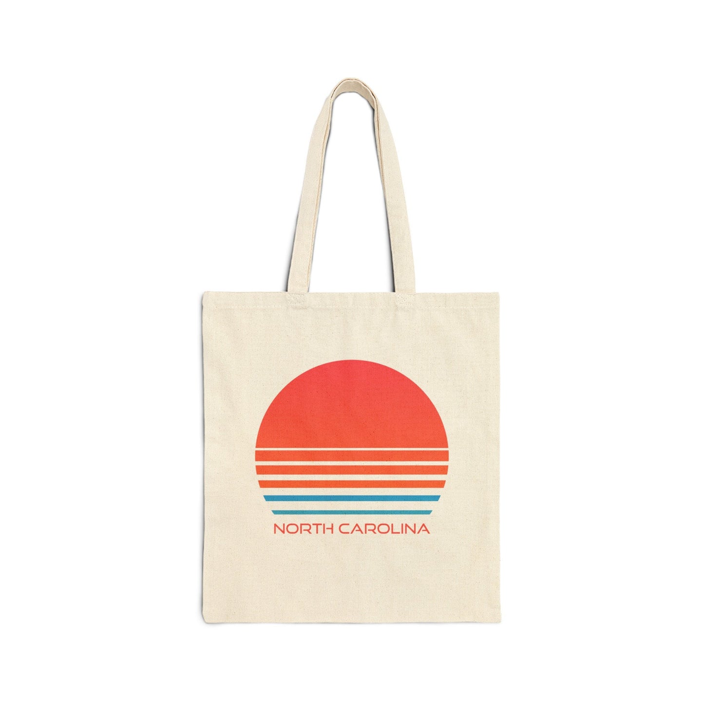 North Carolina Cotton Canvas North Carolina Tote Bag Retro 80s Personalization Available Tote Bag – Aesthetic Look · Great Gift For Fans