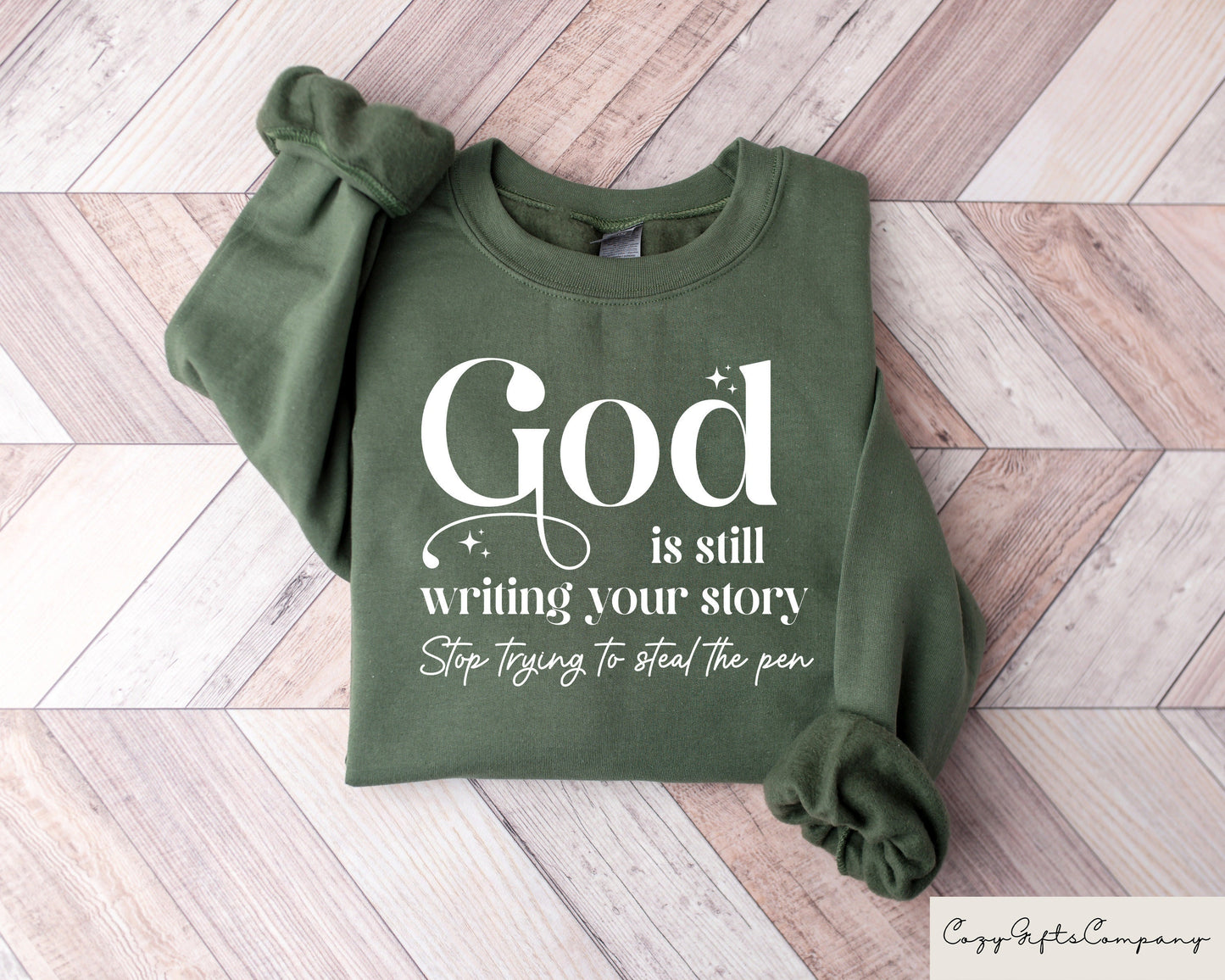 Comfort God Is Still Writing Your Story Shirt Christian Sweatshirt Retro Religious Shirt Inspirational Jesus Shirt Gift For Christian Sweatshirt – Everyday Comfort · Must-Have Style