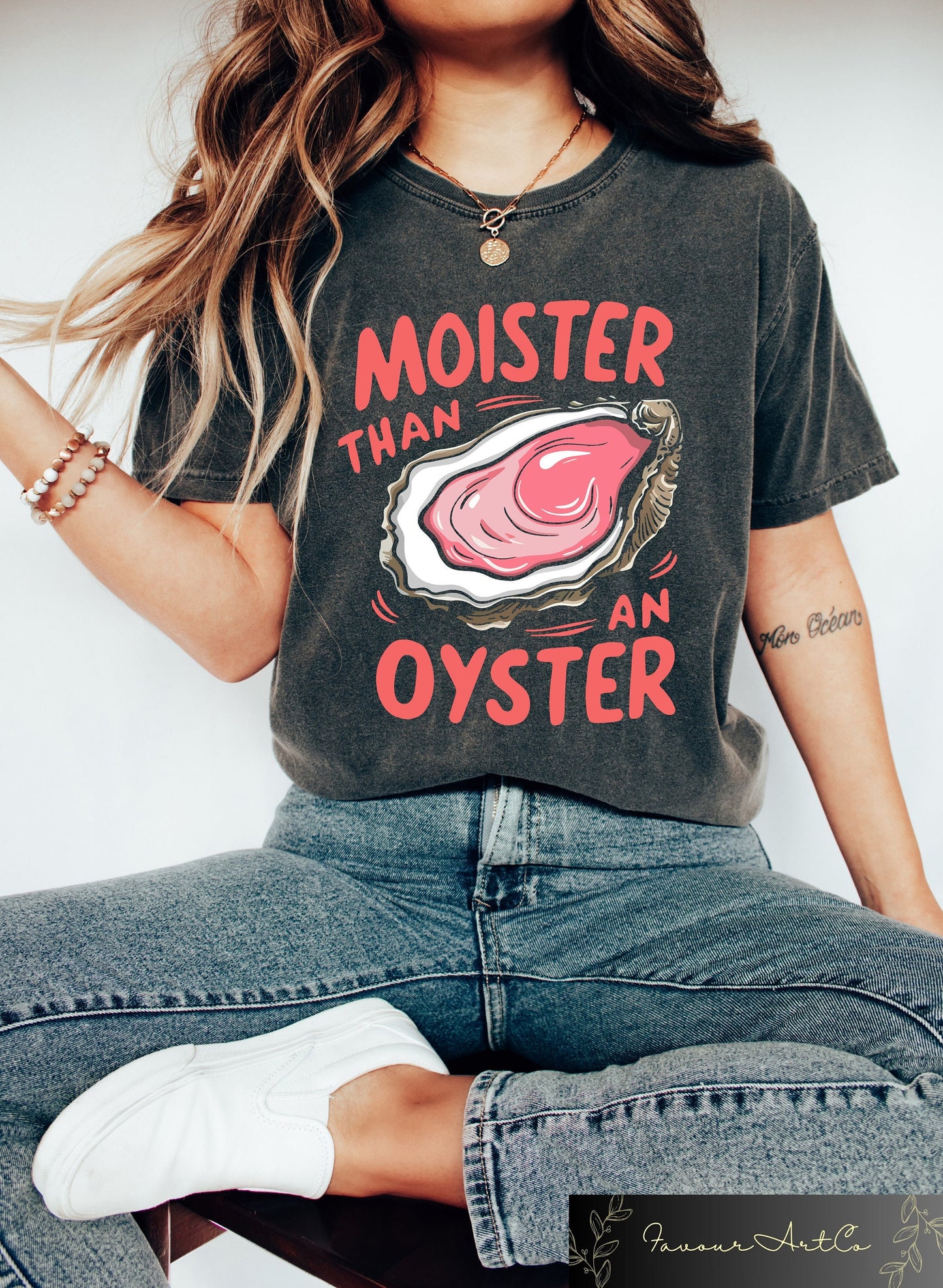 Moister Than An Oyster Shirt Retro Funny Graphic Tee Unique Humor T Shirt Cool Gift Idea Trendy Casual Wear Fun Apparel Tshirt Graphic Tee – Feel-Good Design · Top Pick For Any Outfit