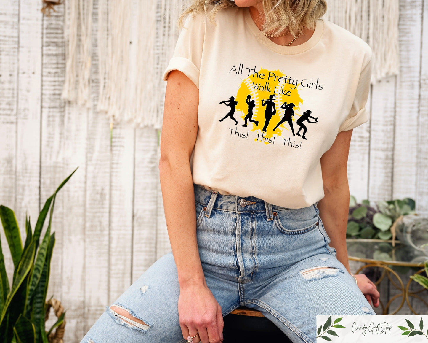Softball Girls T shirt All The Pretty Girls Walk Like This Shirt Softball Lover Gift Funny Fastpitch Softball Tee Softball Mama Tee Graphic Tee – Feel-Good Design · Trending Graphic Apparel