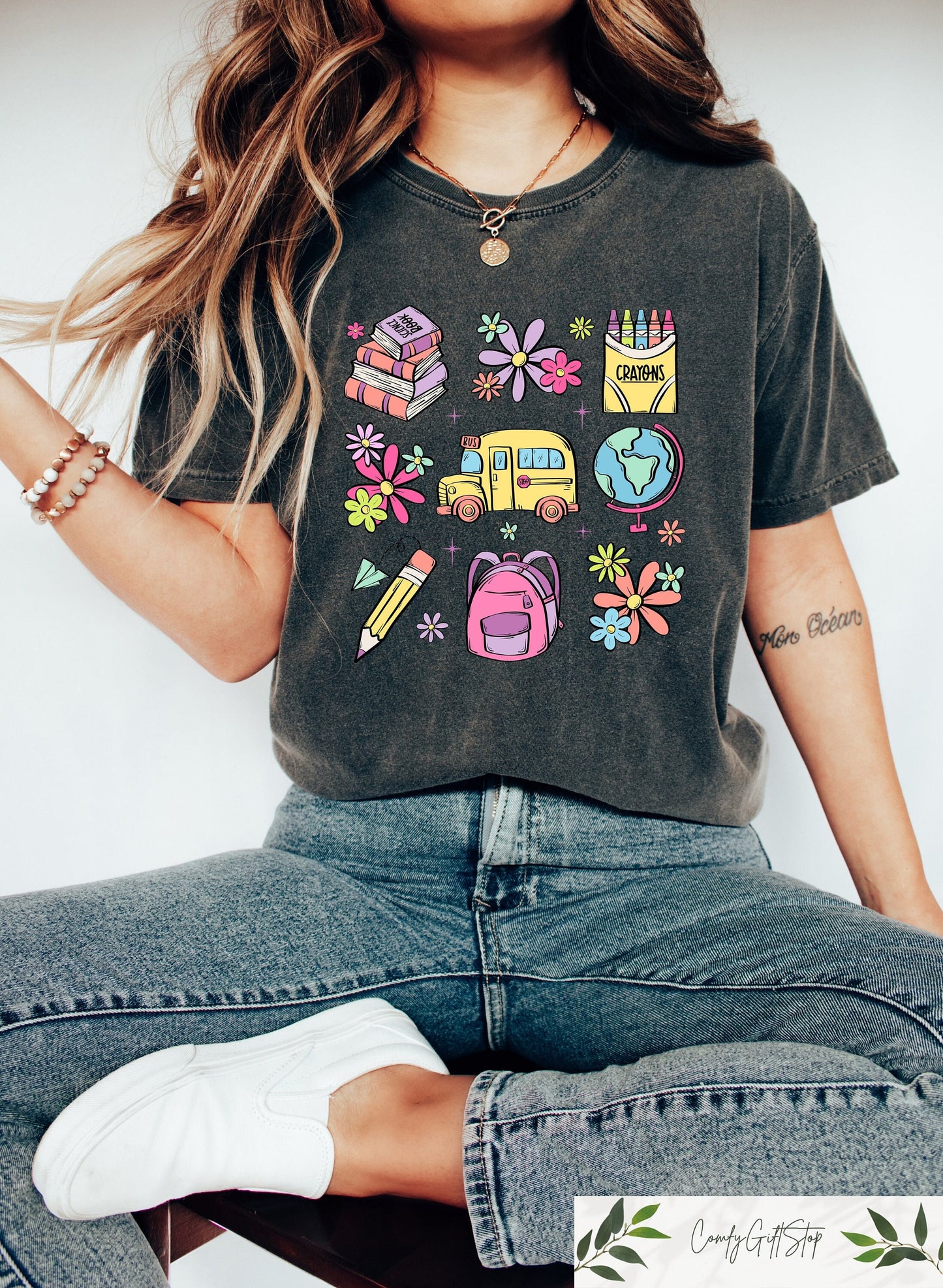 Happy First Day of School Shirt Teacher Gift Gift for Teachers Kindergarten Teacher Teacher Appreciation Tee Back to School Shirt Graphic Tee – Feel-Good Design · Must-Have Style