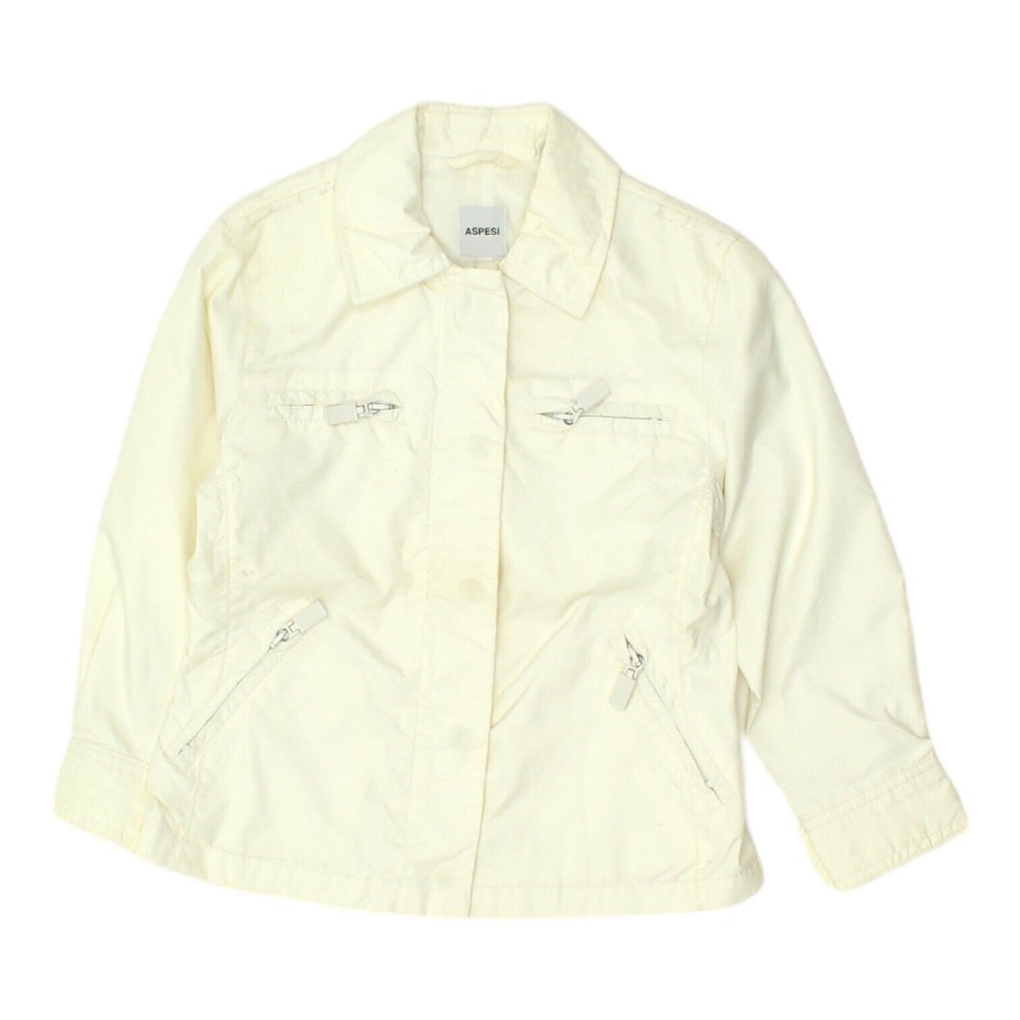 Aspesi Girls White Nylon Collared Jacket Vintage Kids High End Designer VTG Graphic Tee – Everyday Comfort · High-Quality Print