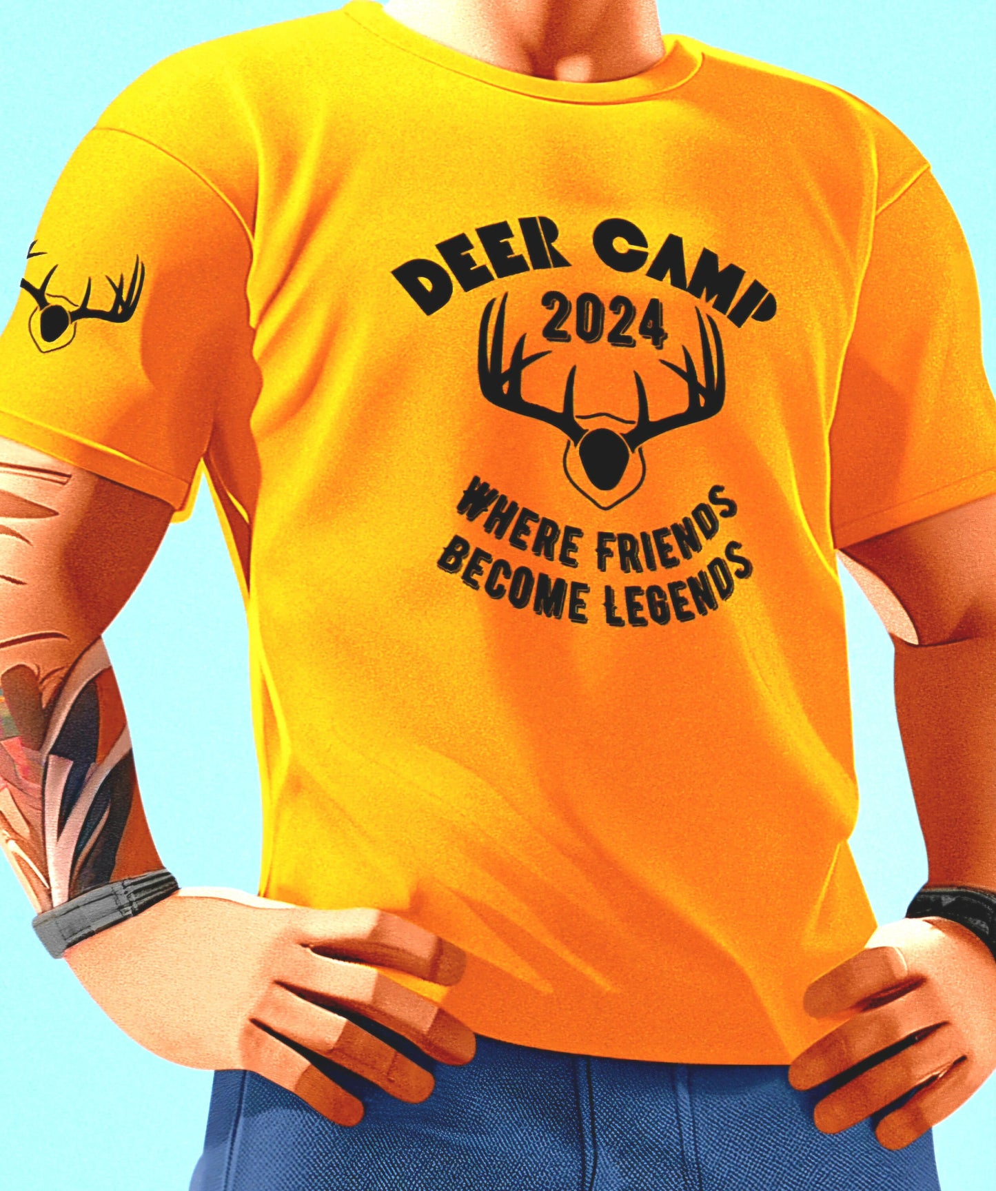 Deer Hunting Shirt Deer Camp 2024 Tee Legends Are Made Premium Quality Gift Tshirt For Deer Hunter Unisex Cut Sew High Quality Tee AOP Graphic Tee – Feel-Good Design · High-Quality Print