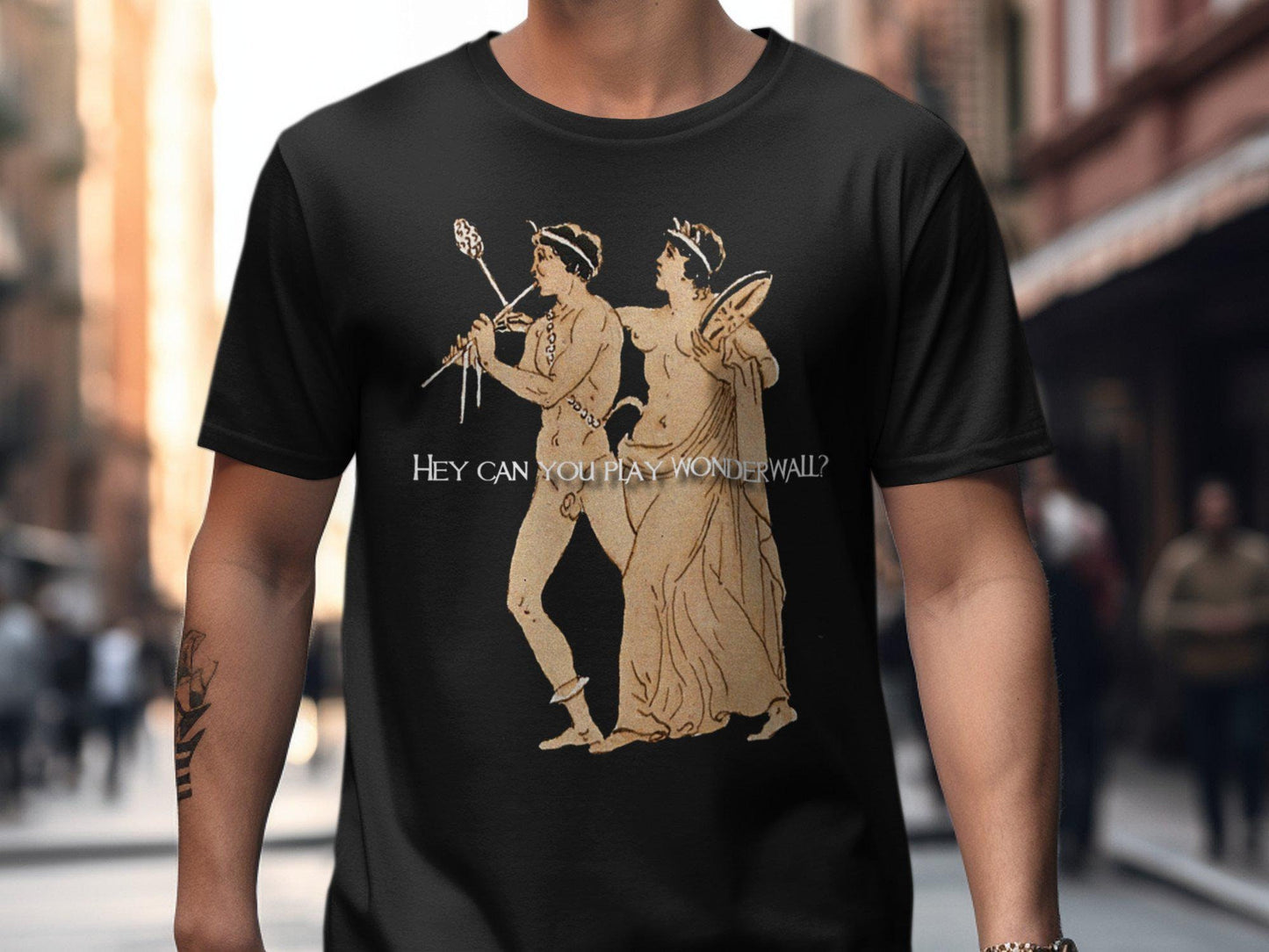 Can You Play Wonderwall Shirt Graphic Tee – Warm & Stylish · High-Quality Print