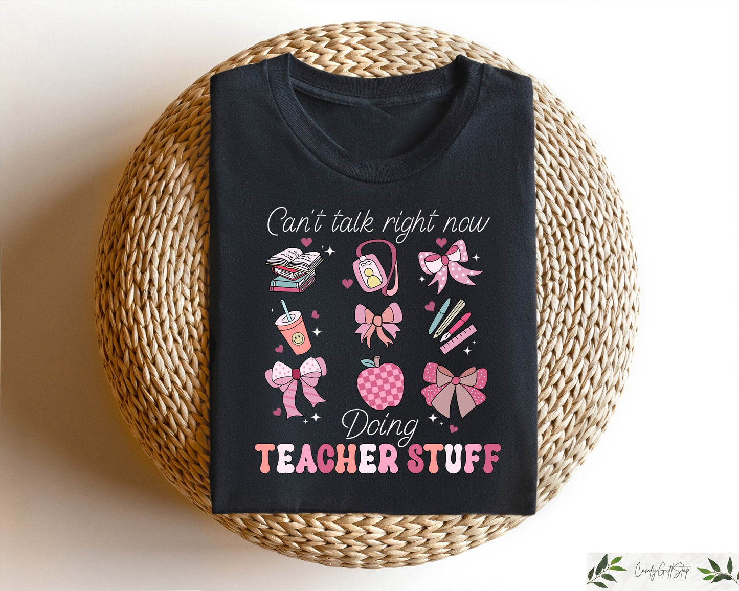 Cant Talk Right Now Doing Teacher Stuff Back To School Shirt For Teacher Gift For Teacher First Day Of School Tshirt Graphic Tee – Premium Graphic · Perfect For Daily Wear