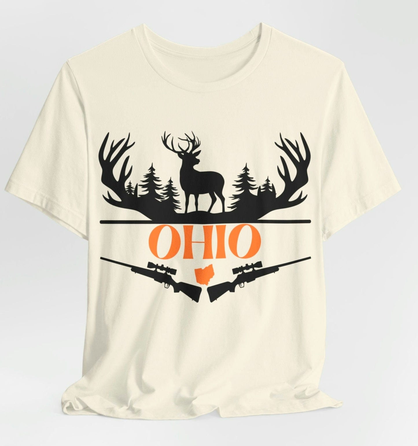 Ohio Deer Hunting Shirt Buckeye Gun Deer Hunter T Shirt Gift For Ohio Men and Woman Hunters High Quality Unisex Jersey Short Sleeve Tee Jersey – Cozy Vibes · Great Gift For Fans