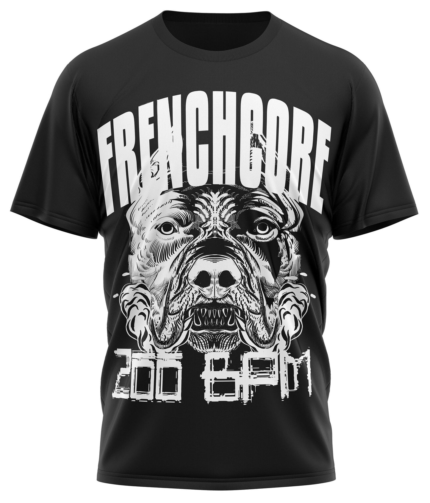 Frenchcore 200BPM Pitbull Boneheadz Hard Gabber Techno Men39s T Shirt 4637W Graphic Tee – Cozy Vibes · Must-Have Style