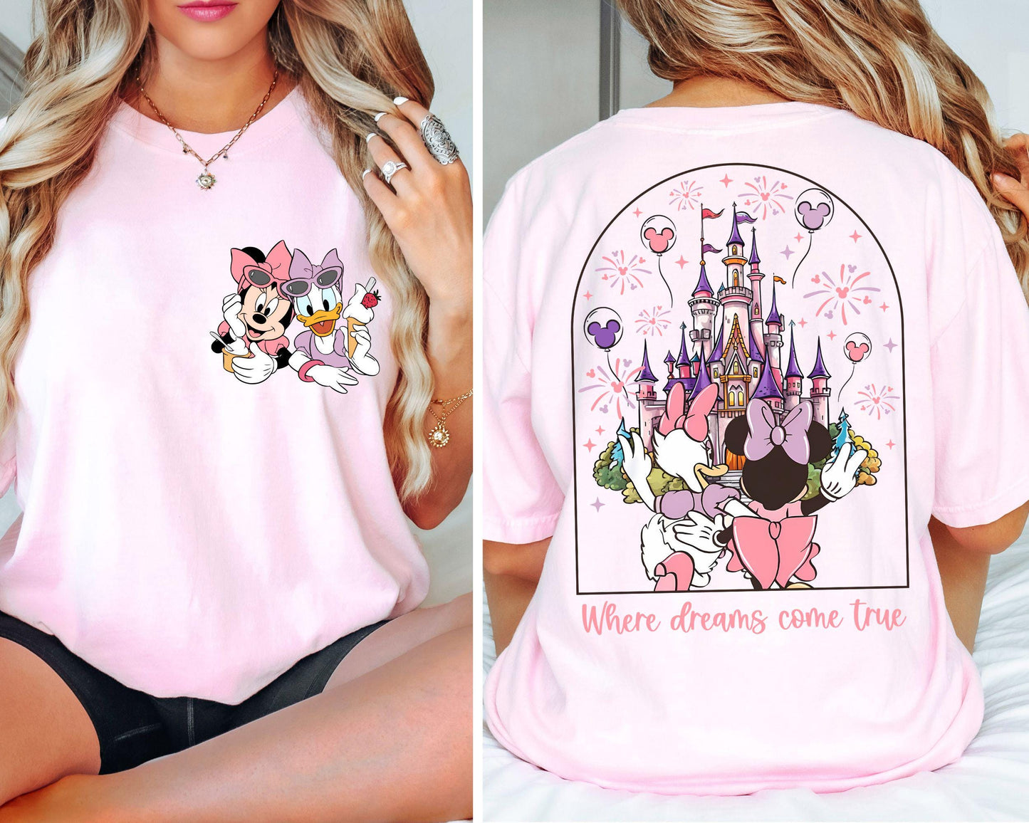 Disney Magic Kingdom Minnie Daisy Summer Shirt Where Dreams Come True Disney Besties Shirt Disneyworld Shirt Disney Summer Shirt Graphic Tee – Feel-Good Design · Great Gift For Fans