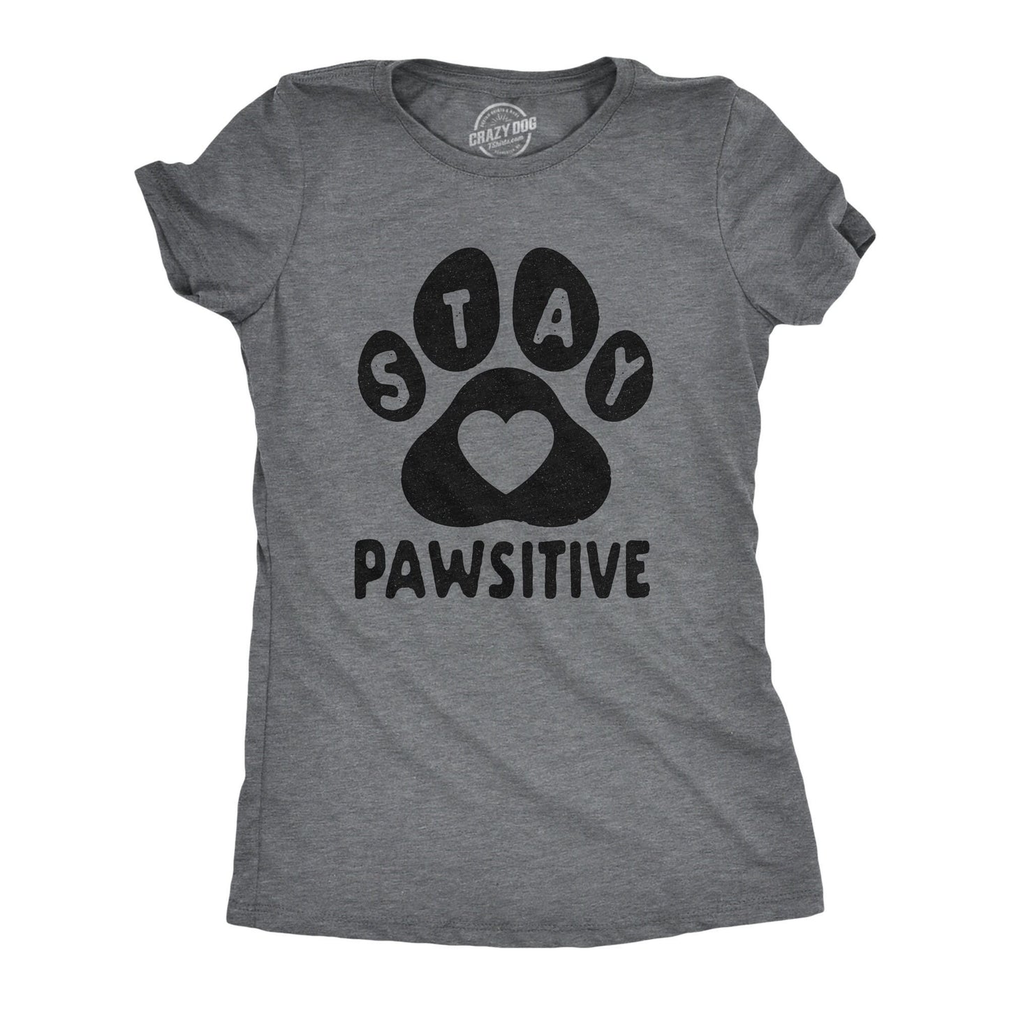 Love Dog Shirt Paw Print Shirt Dog Paw Shirt Dog Owners Gifts Funny Dog Shirt Cat Shirts Cat Mom Shirts Stay Pawsitive Stay Positive Graphic Tee – Cozy Vibes · High-Quality Print
