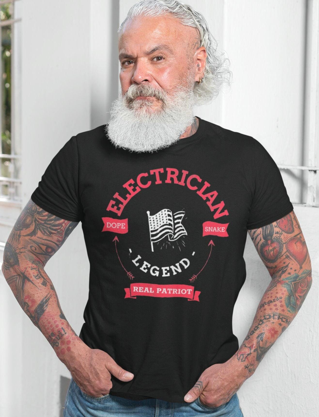 Electrician Shirt Patriotic Electrical T Shirt Wear With Pride Gift For Dad Men Husband Electrician Softstyle T Shirt Graphic Tee – Cozy Vibes · Trending Graphic Apparel