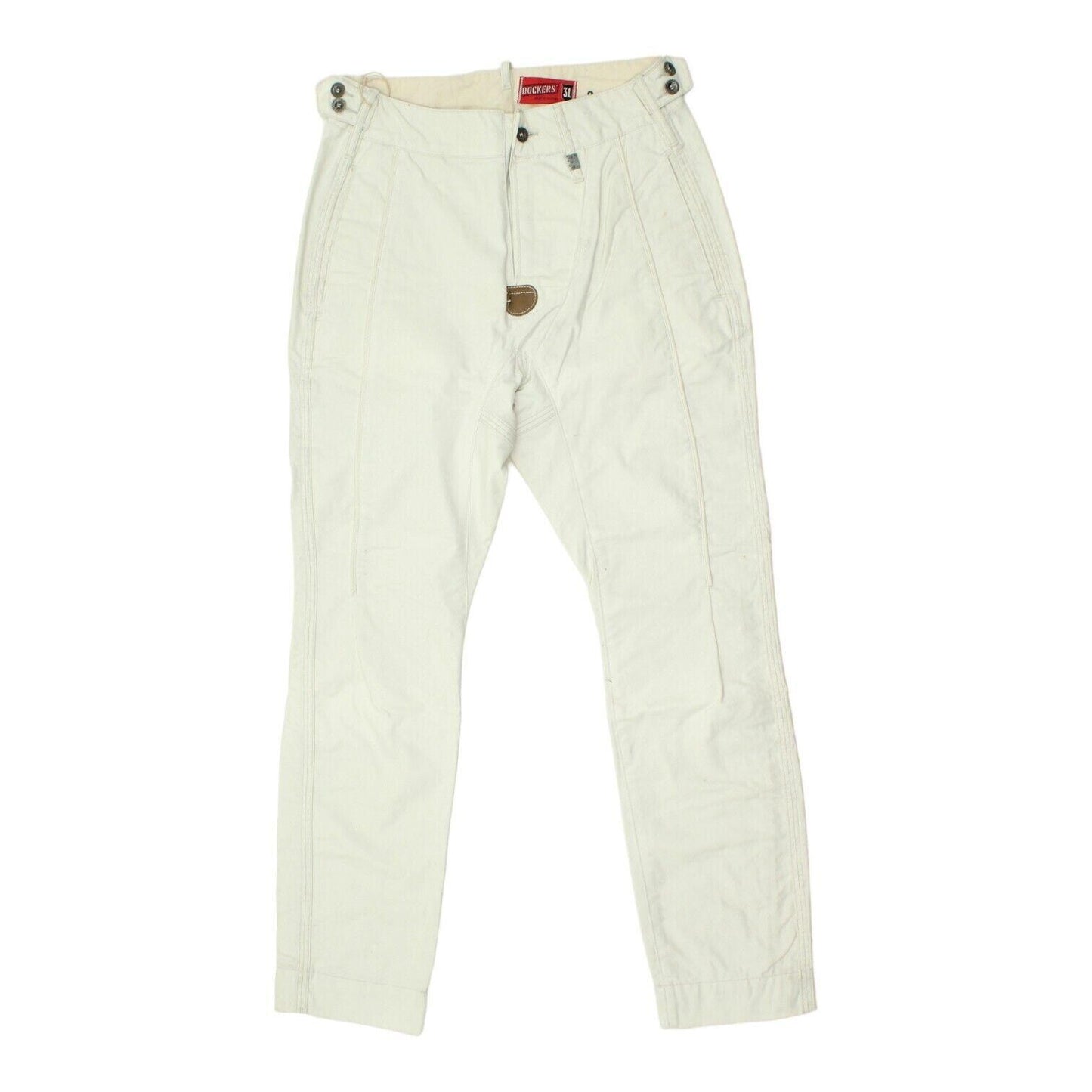 Dockers 264 Mens White High Waisted Chino Trousers Vintage High End Designer Graphic Tee – Everyday Comfort · Top Pick For Any Outfit