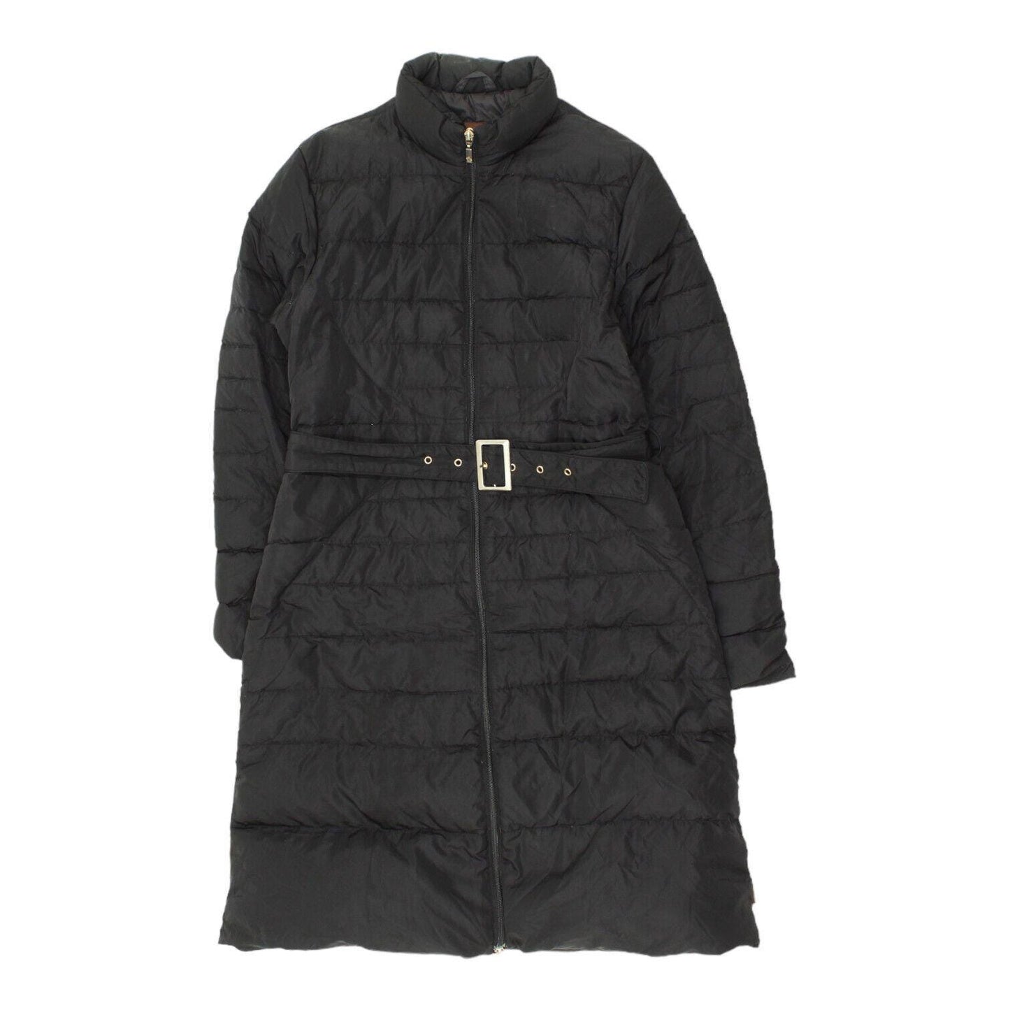 Moncler Womens Long Black Quilted Overcoat Vintage Designer Belted Coat VTG Graphic Tee – Aesthetic Look · Great Gift For Fans